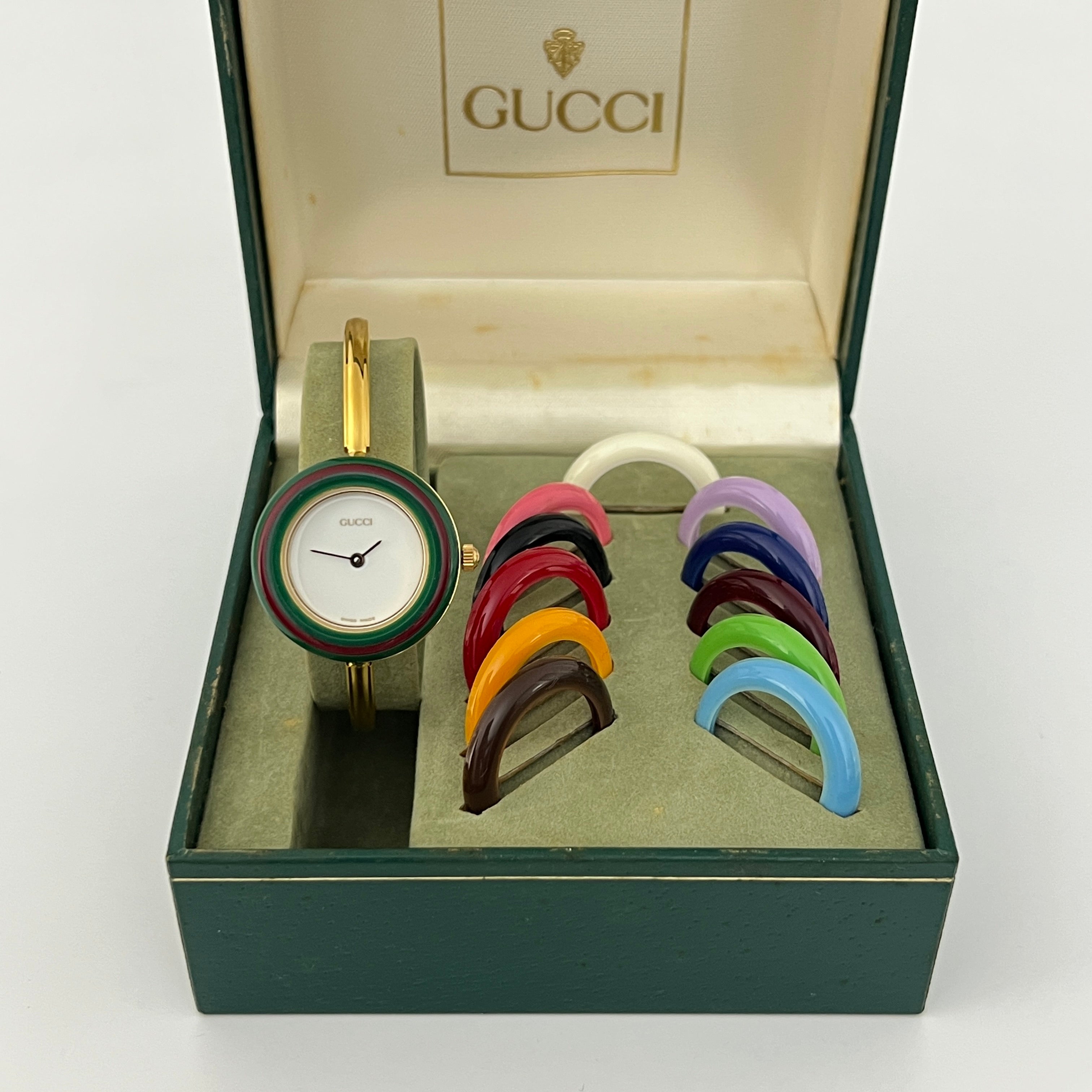 GUCCI Play gold-plated watch