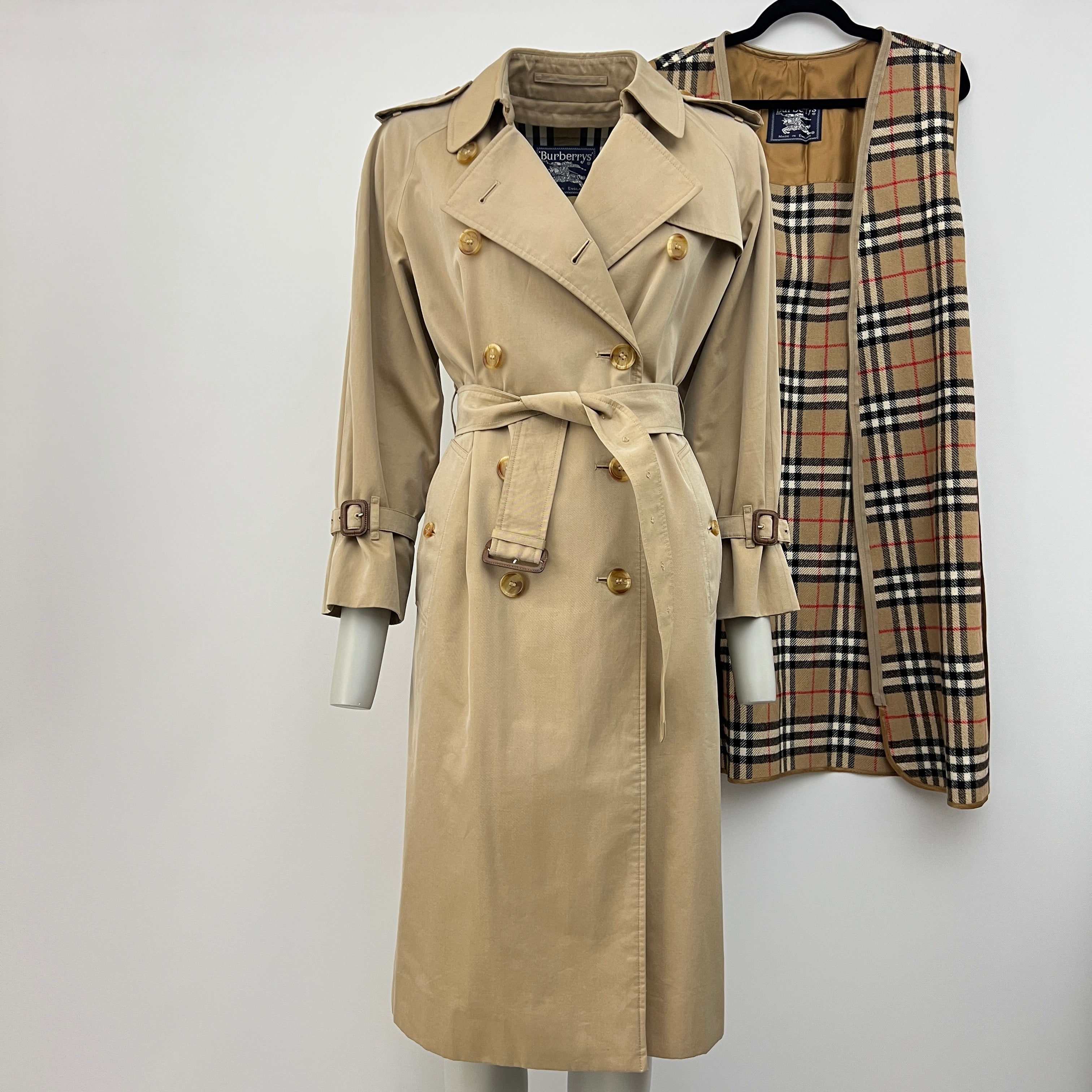 1990s Vintage Burberry Trench Coats Made in England | LOVAGAIN