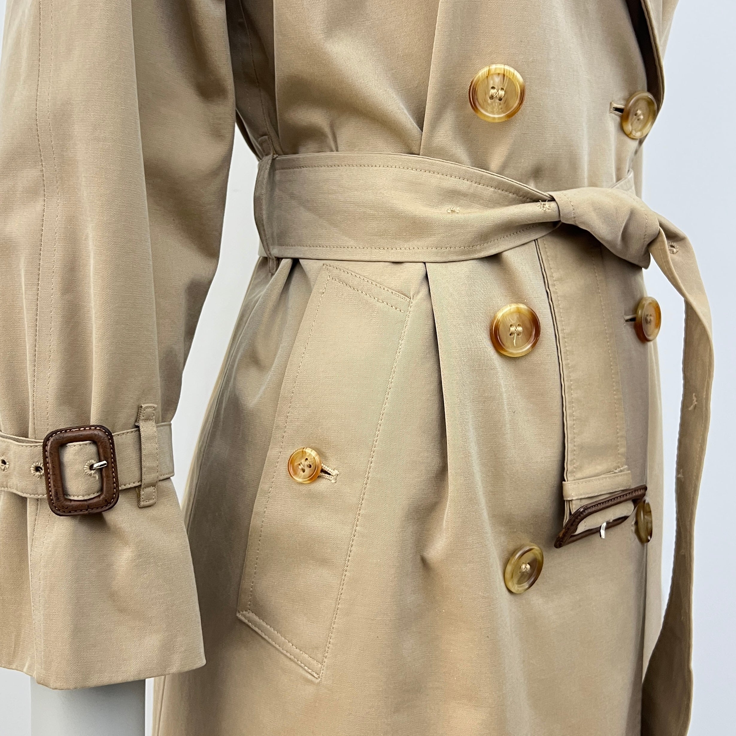 Trench BURBERRY XS coton beige