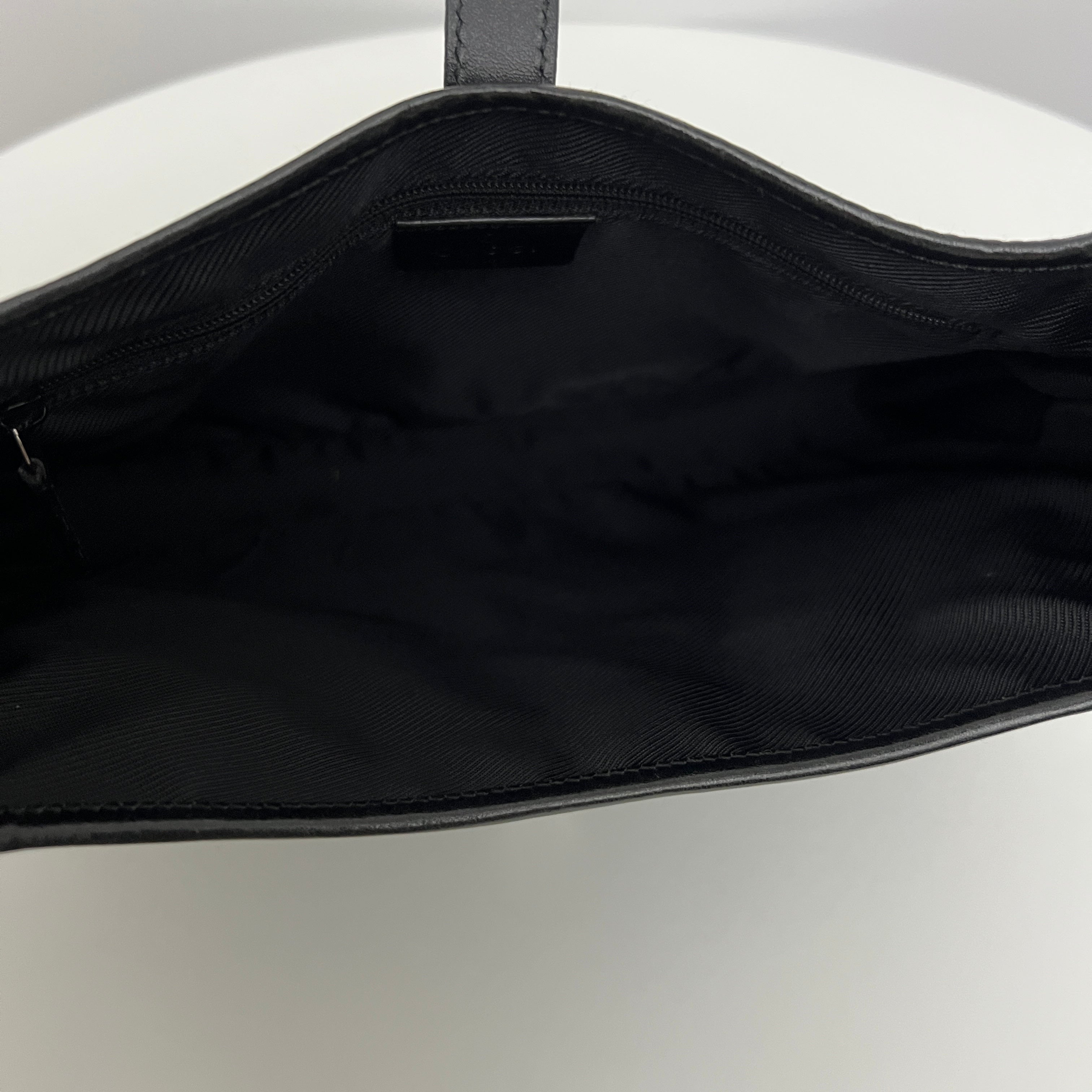 Sac GUCCI Jackie Small toile et cuir noir