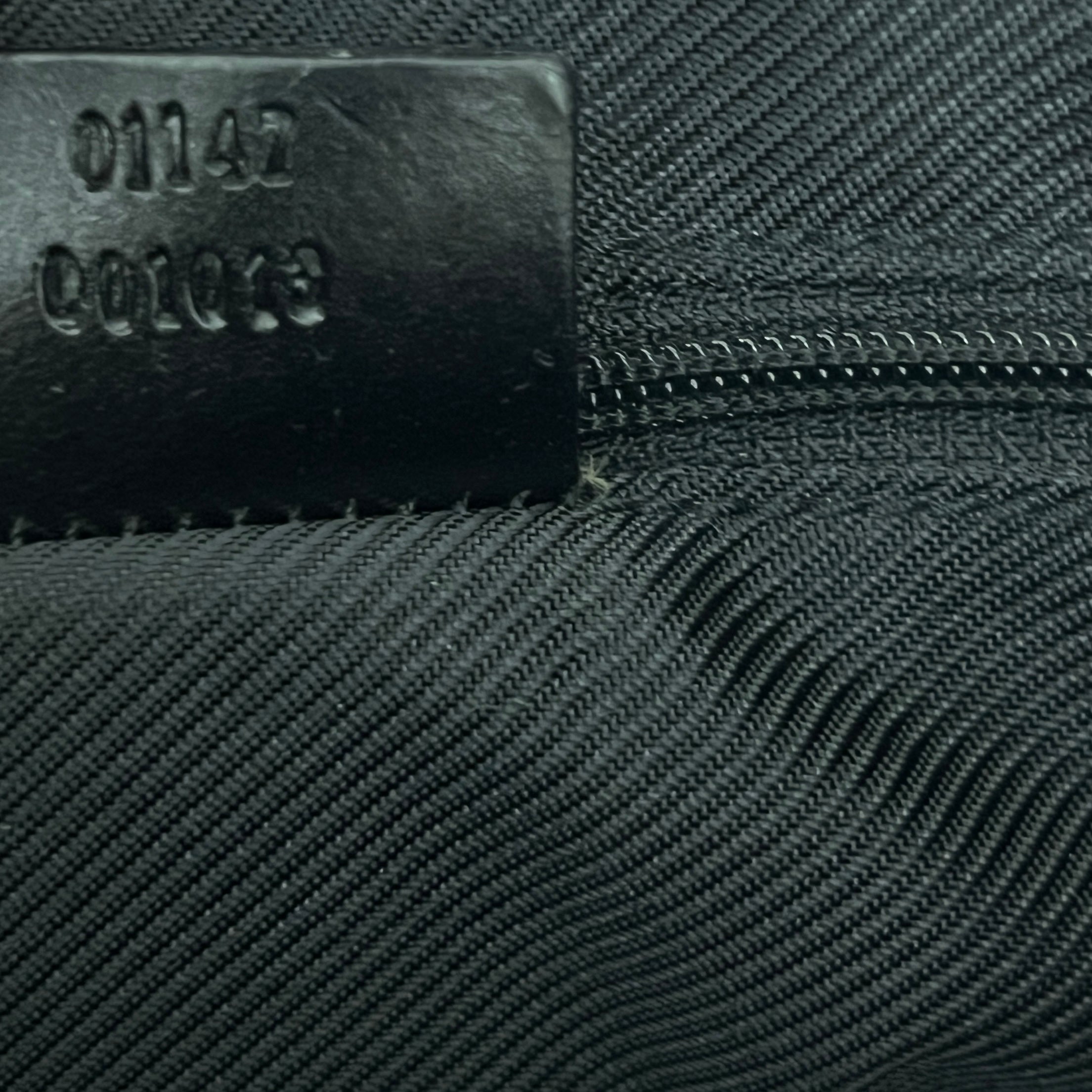 Sac GUCCI Jackie Small toile et cuir noir