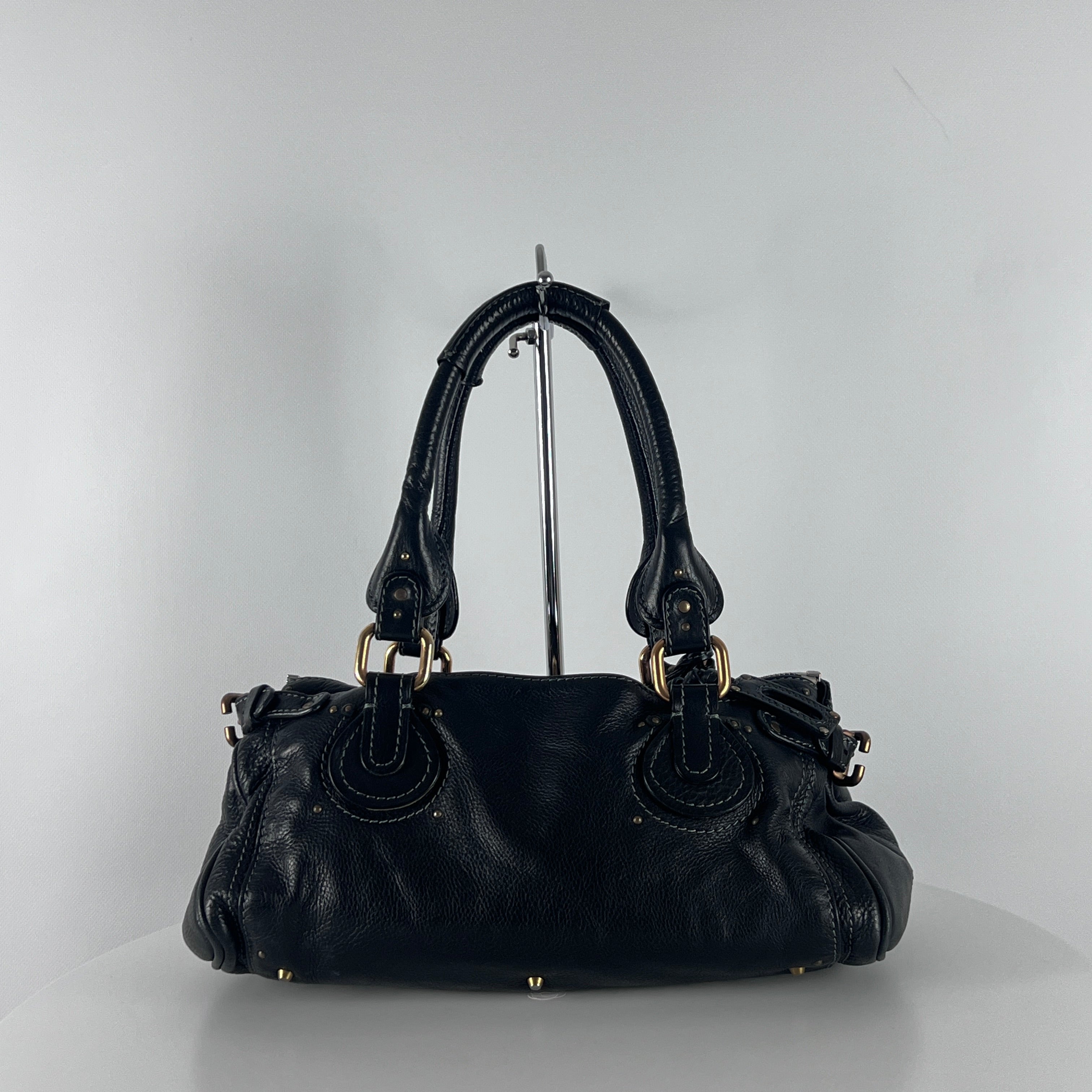 Sac à main CHLOE Paddington cuir noir