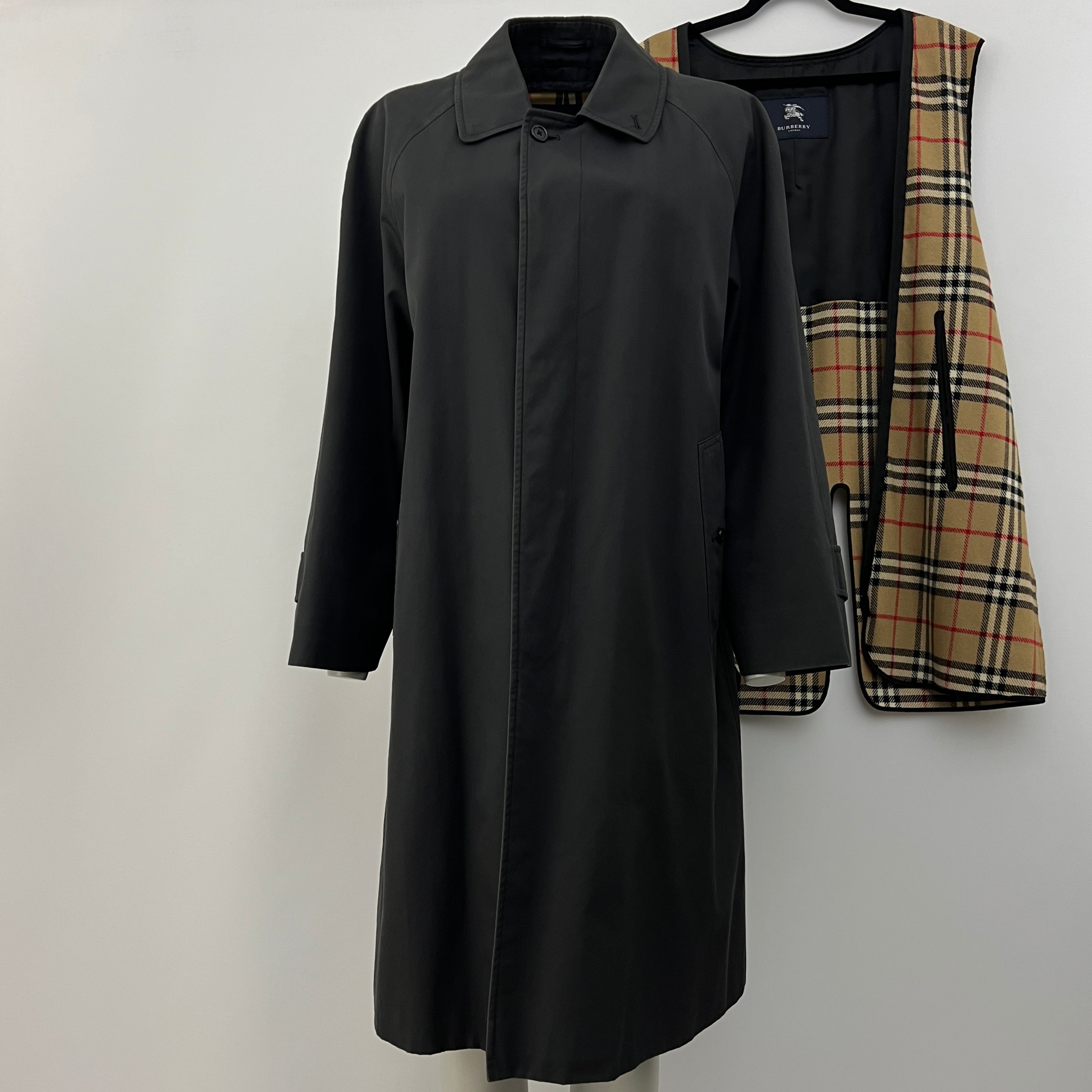 Trench BURBERRY L coton noir