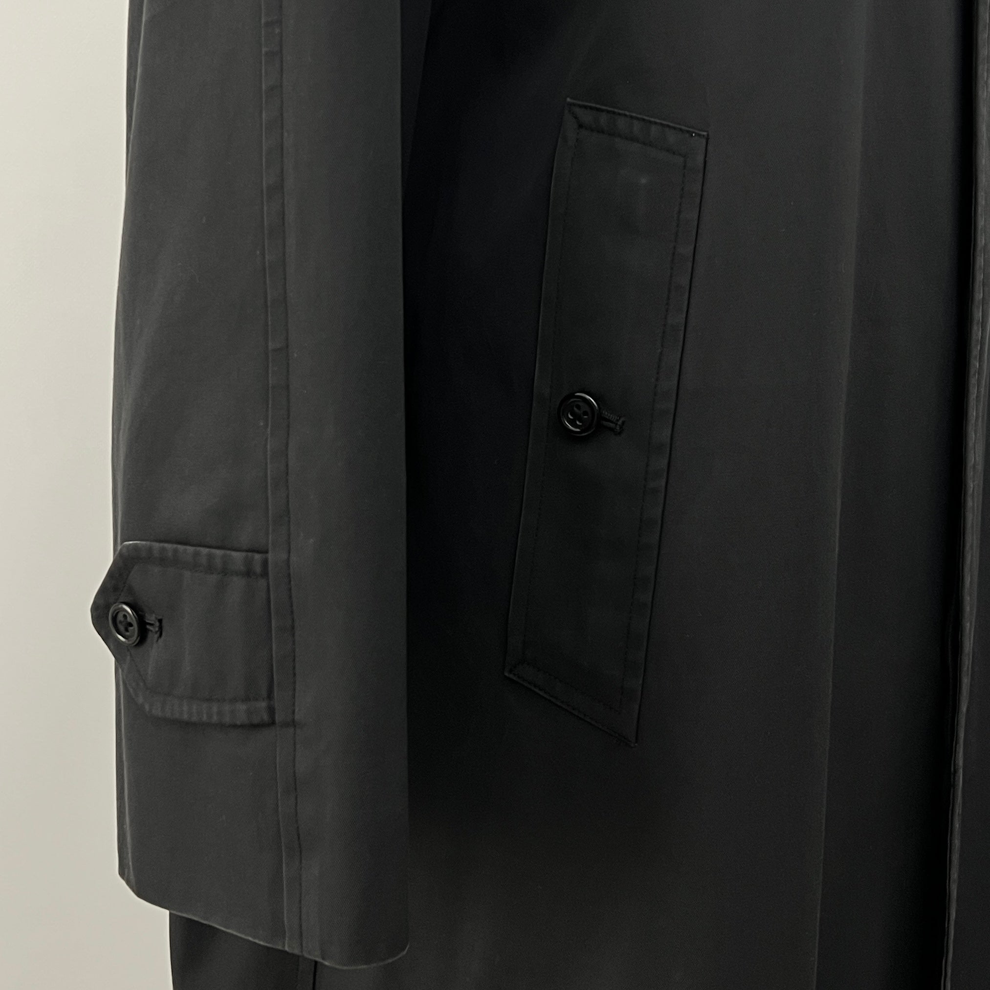 BURBERRY Trench Coat L black cotton