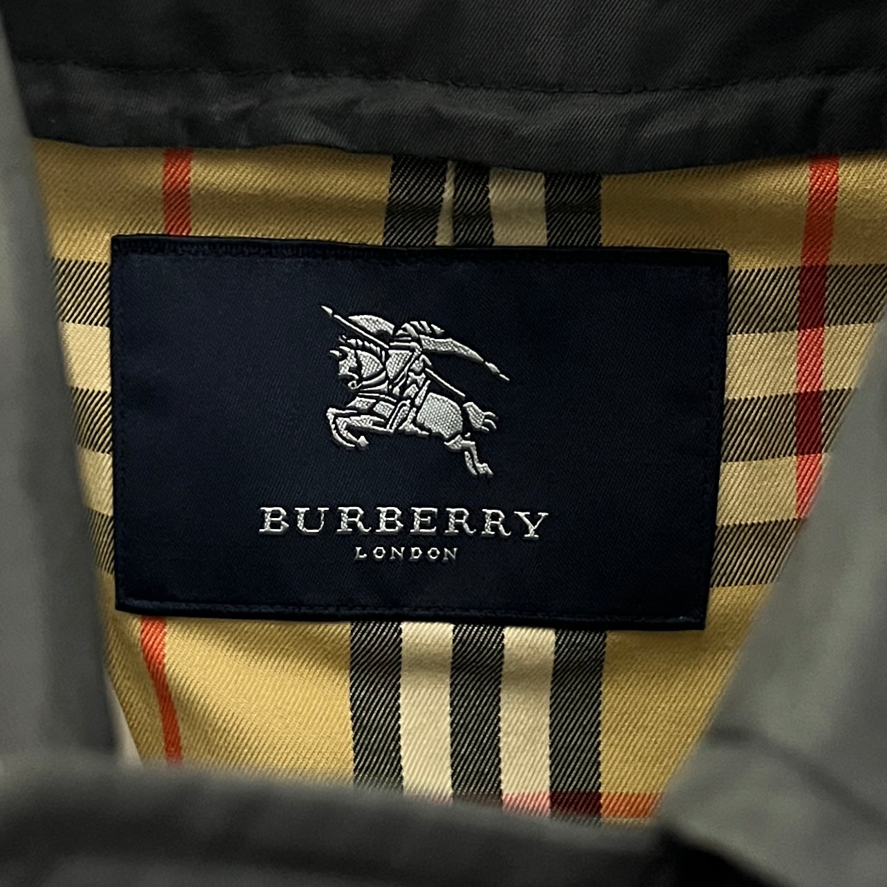 BURBERRY Trench Coat L black cotton