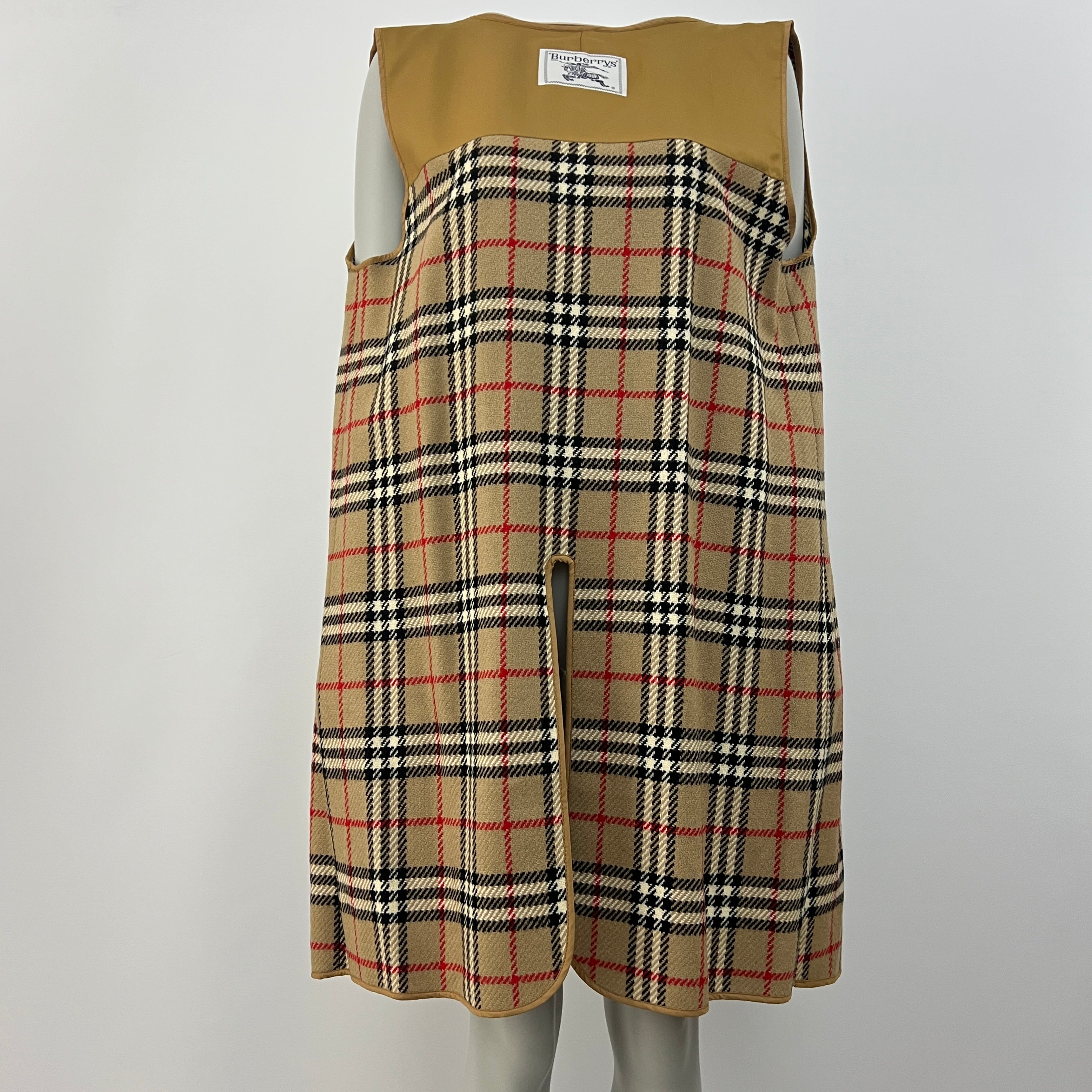 BURBERRY trench coat, size S, khaki cotton