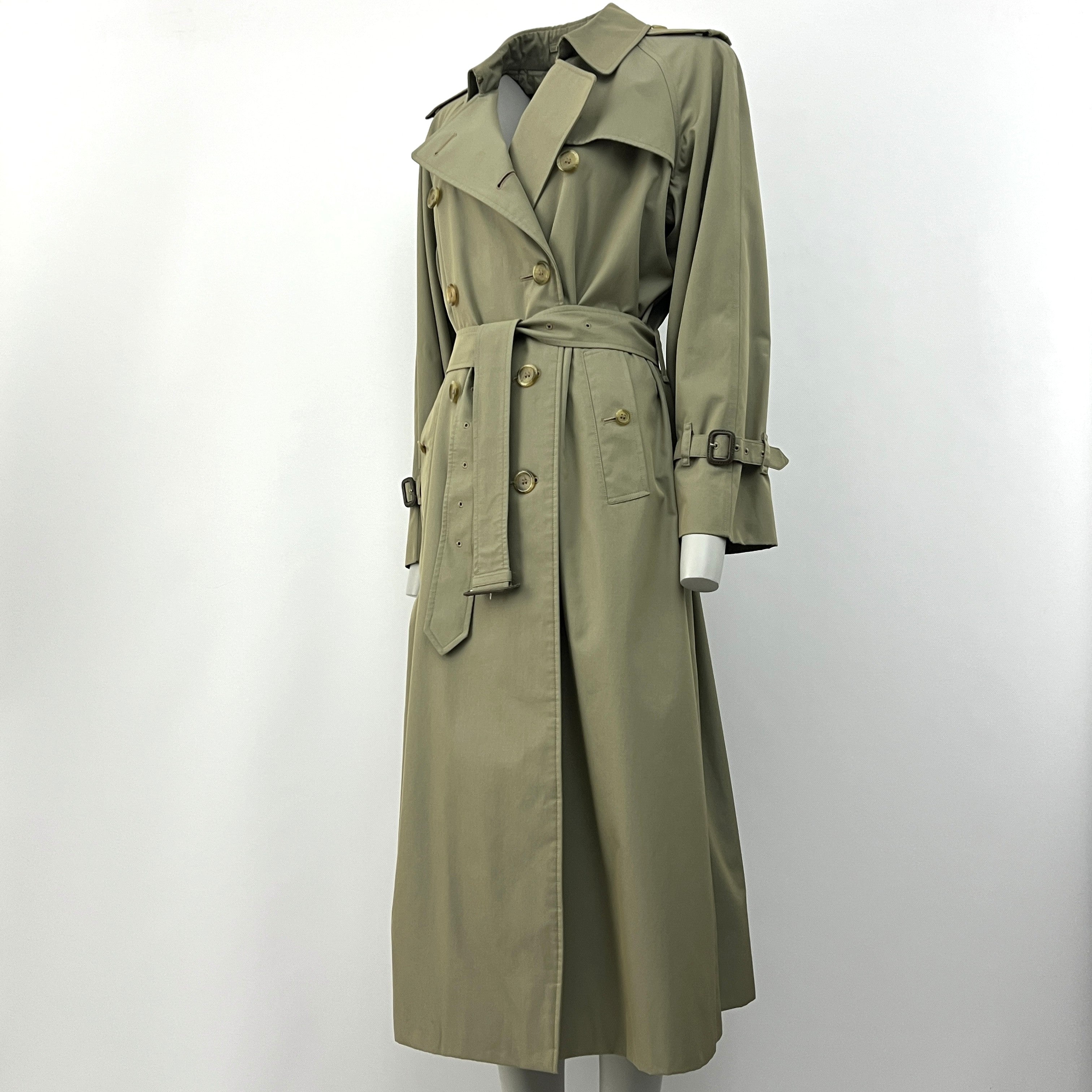 BURBERRY M cotton trench coat in khaki