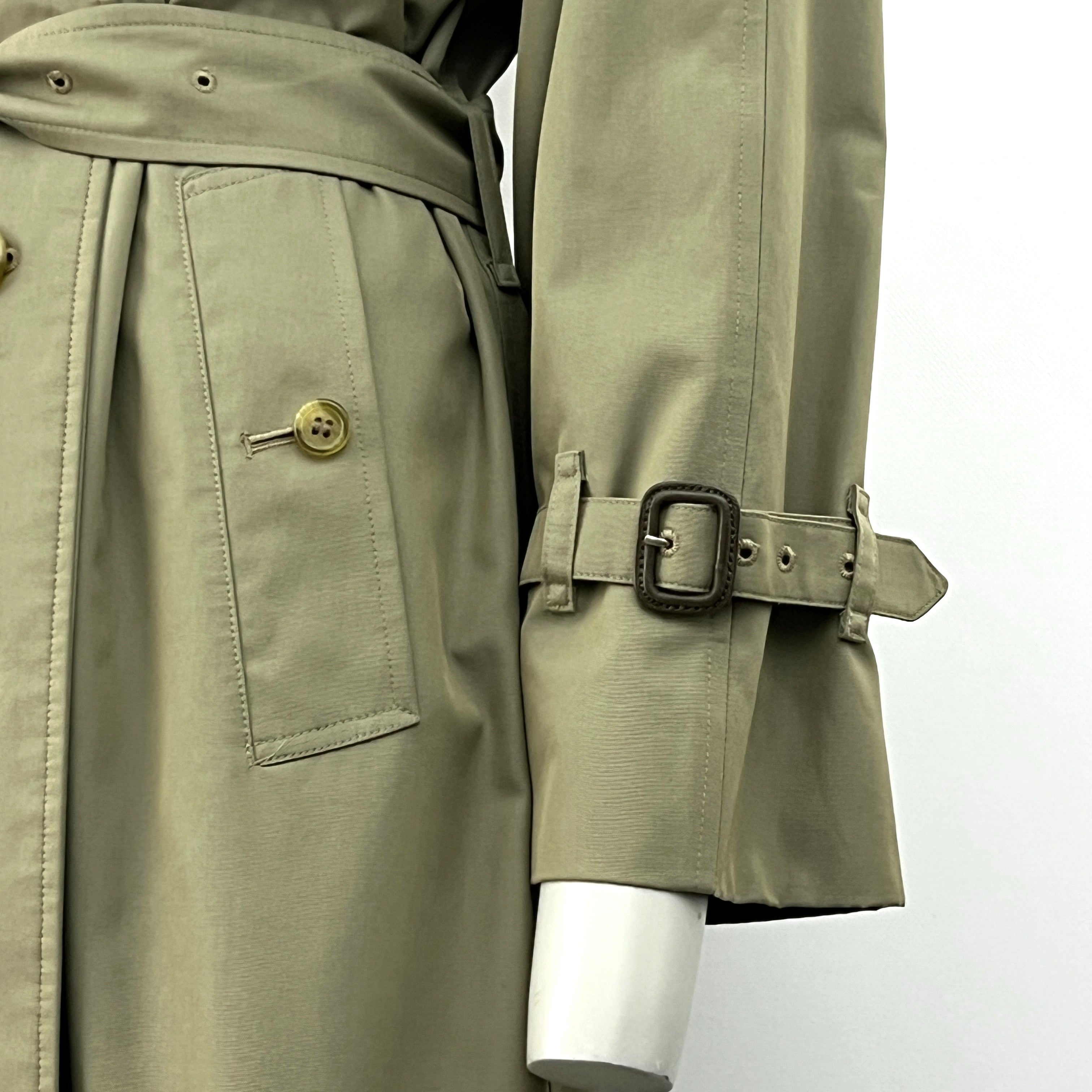 BURBERRY M cotton trench coat in khaki