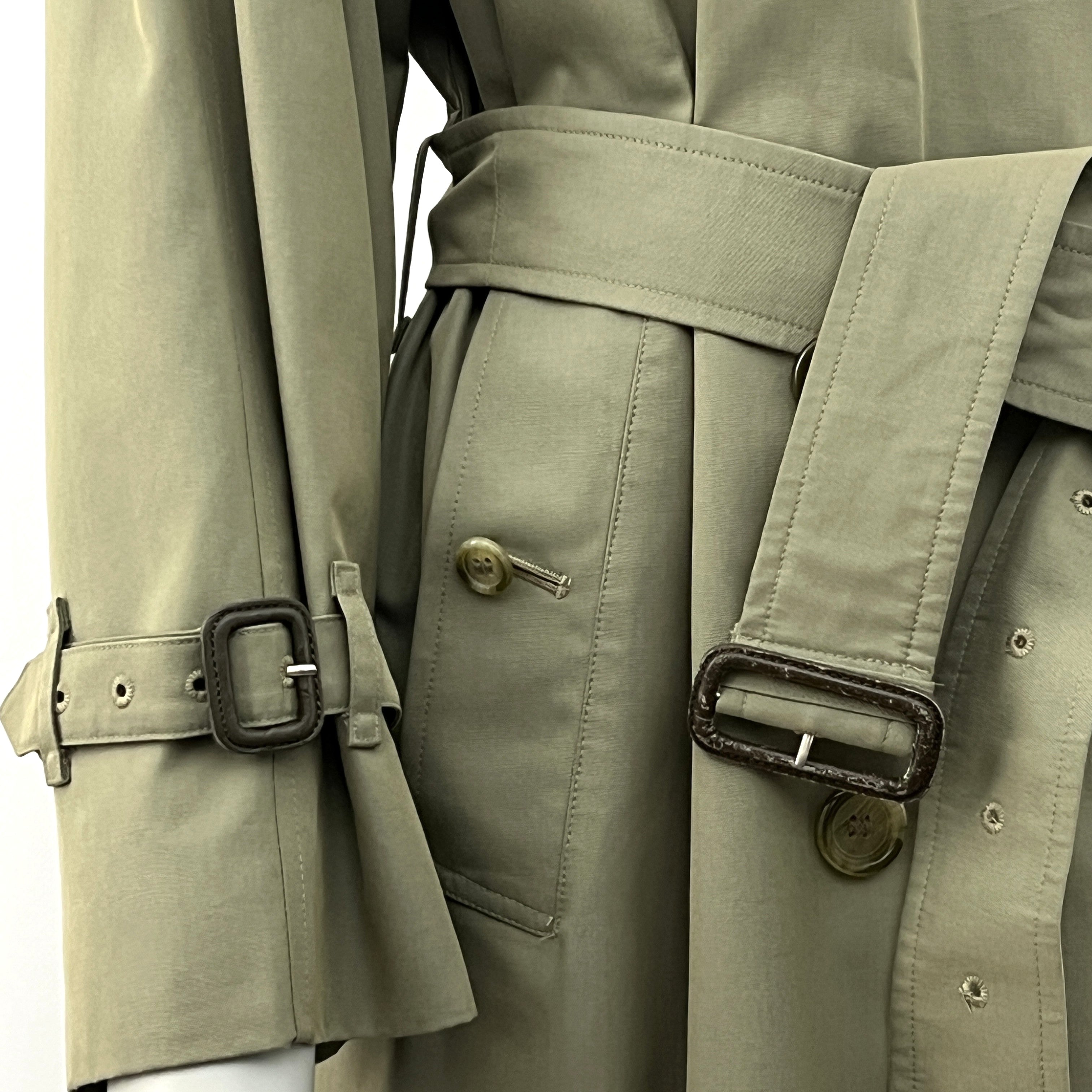 BURBERRY M cotton trench coat in khaki