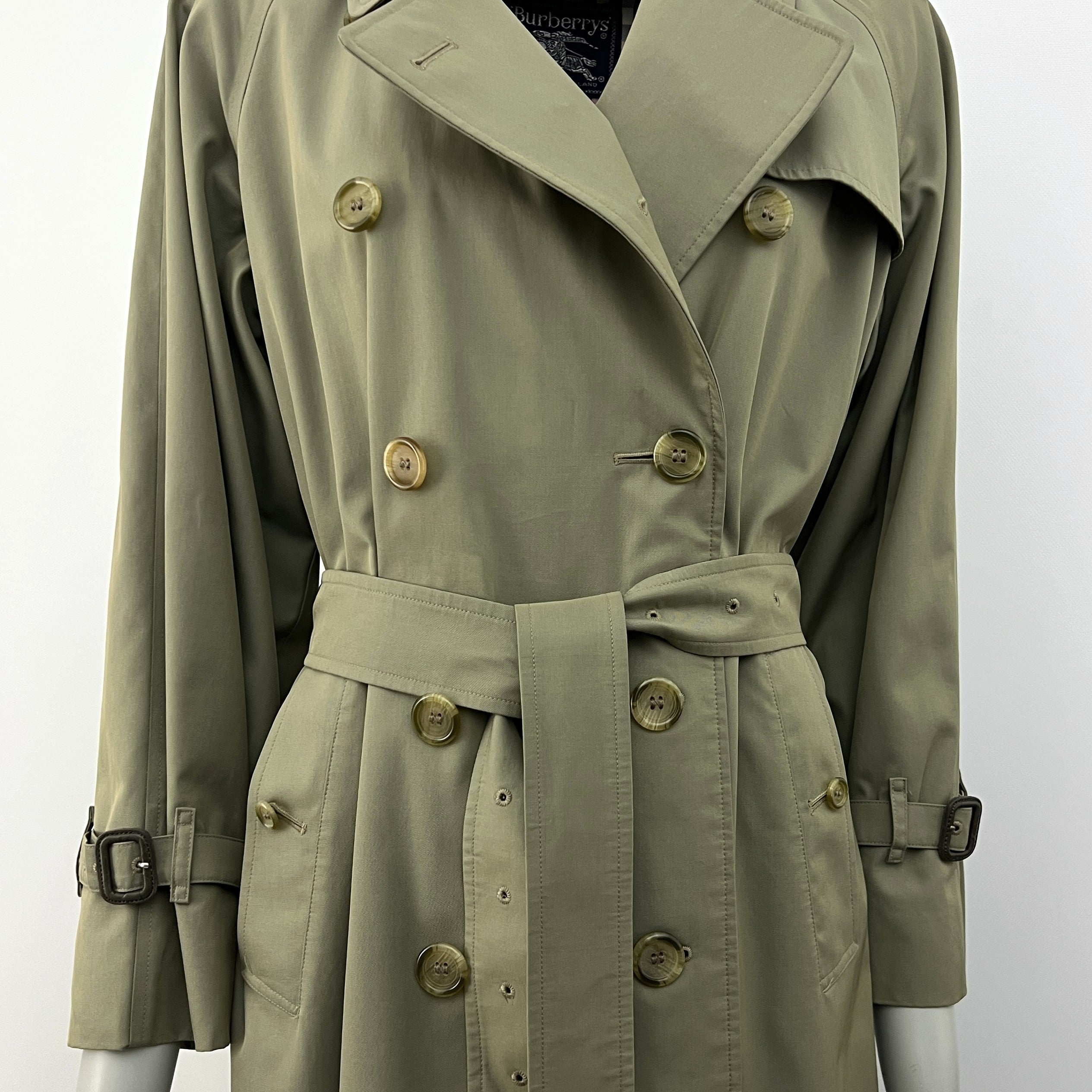 BURBERRY M cotton trench coat in khaki