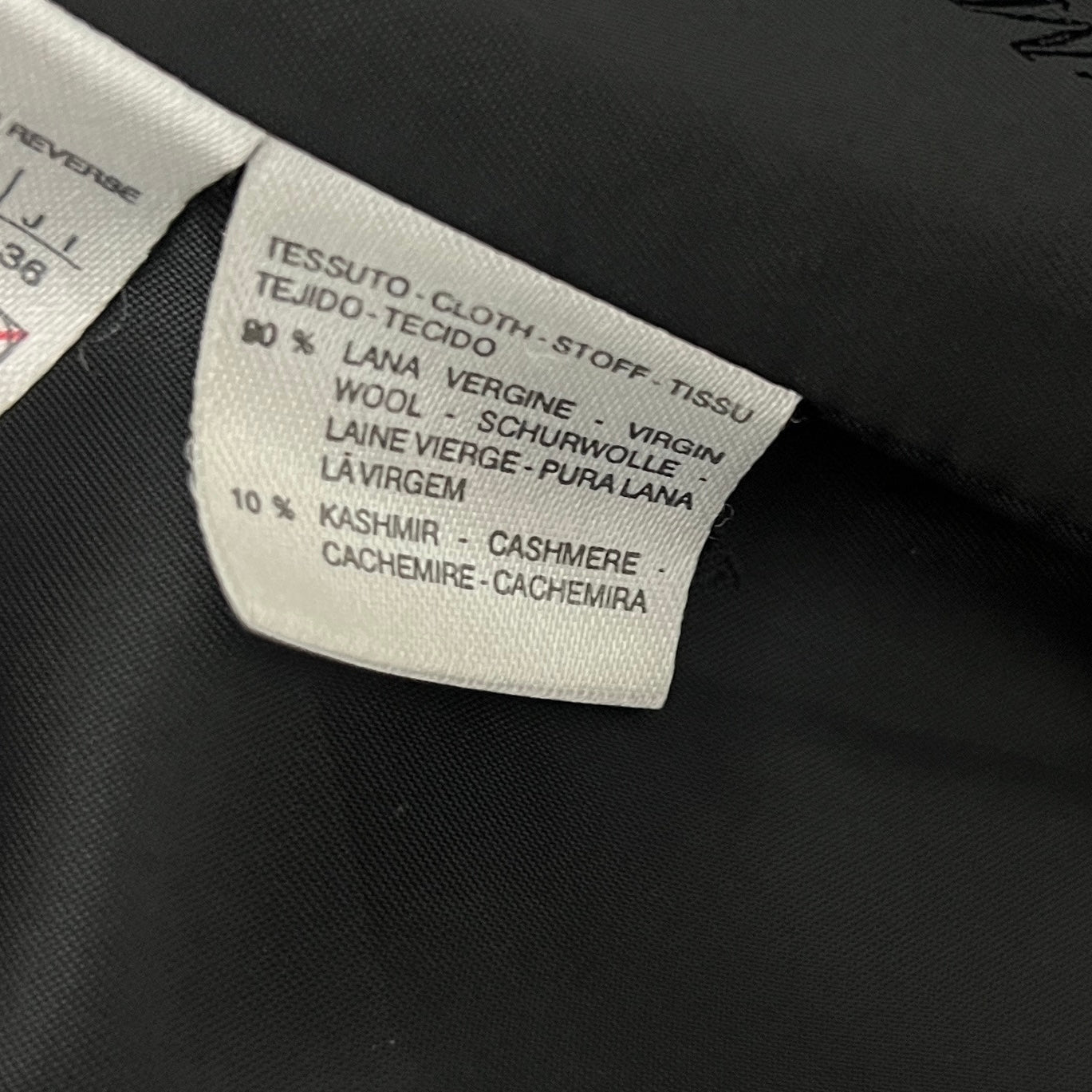 MAX MARA S black wool and cashmere coat