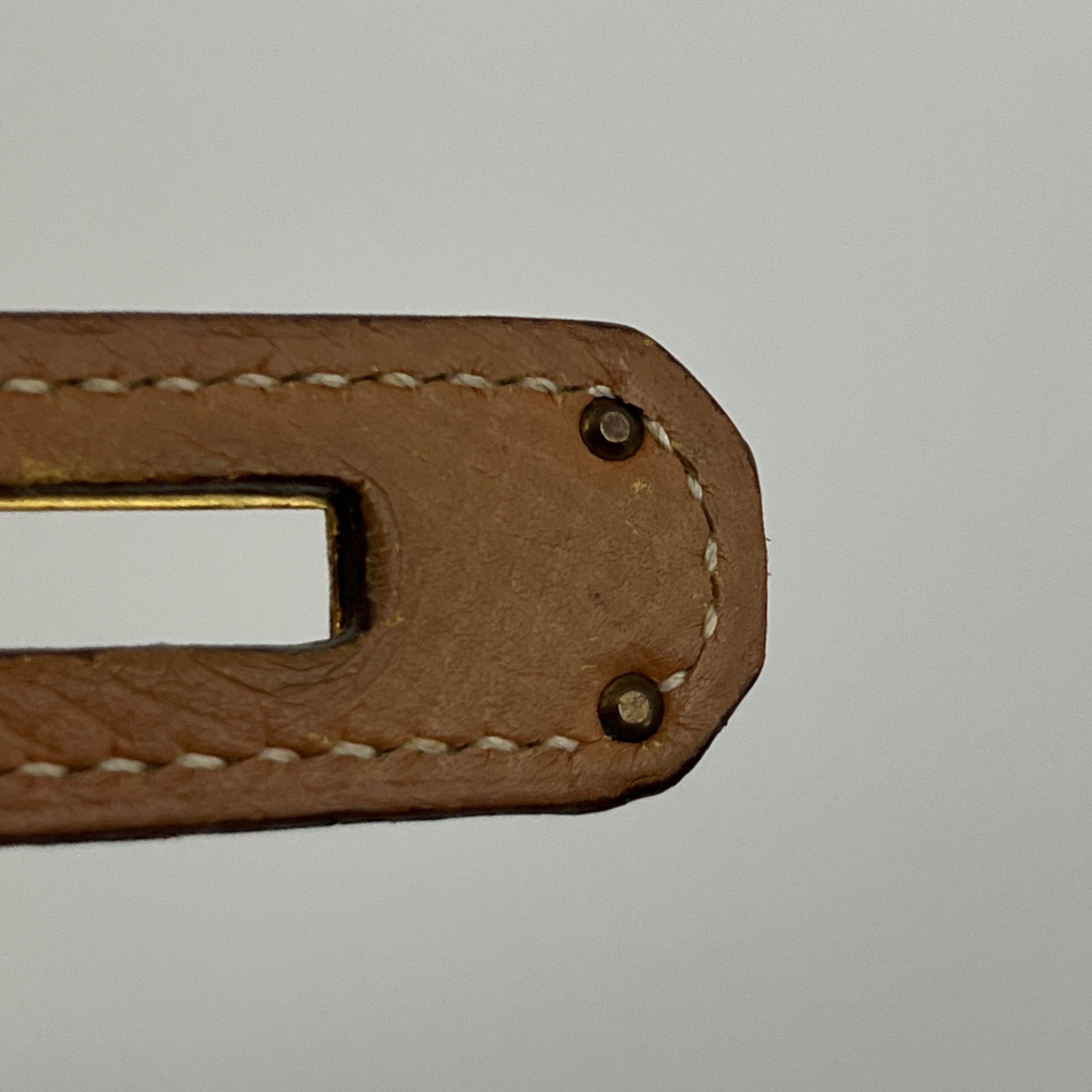 HERMÈS Kelly 35 Courchevel Leather Sellier Shoulder Bag