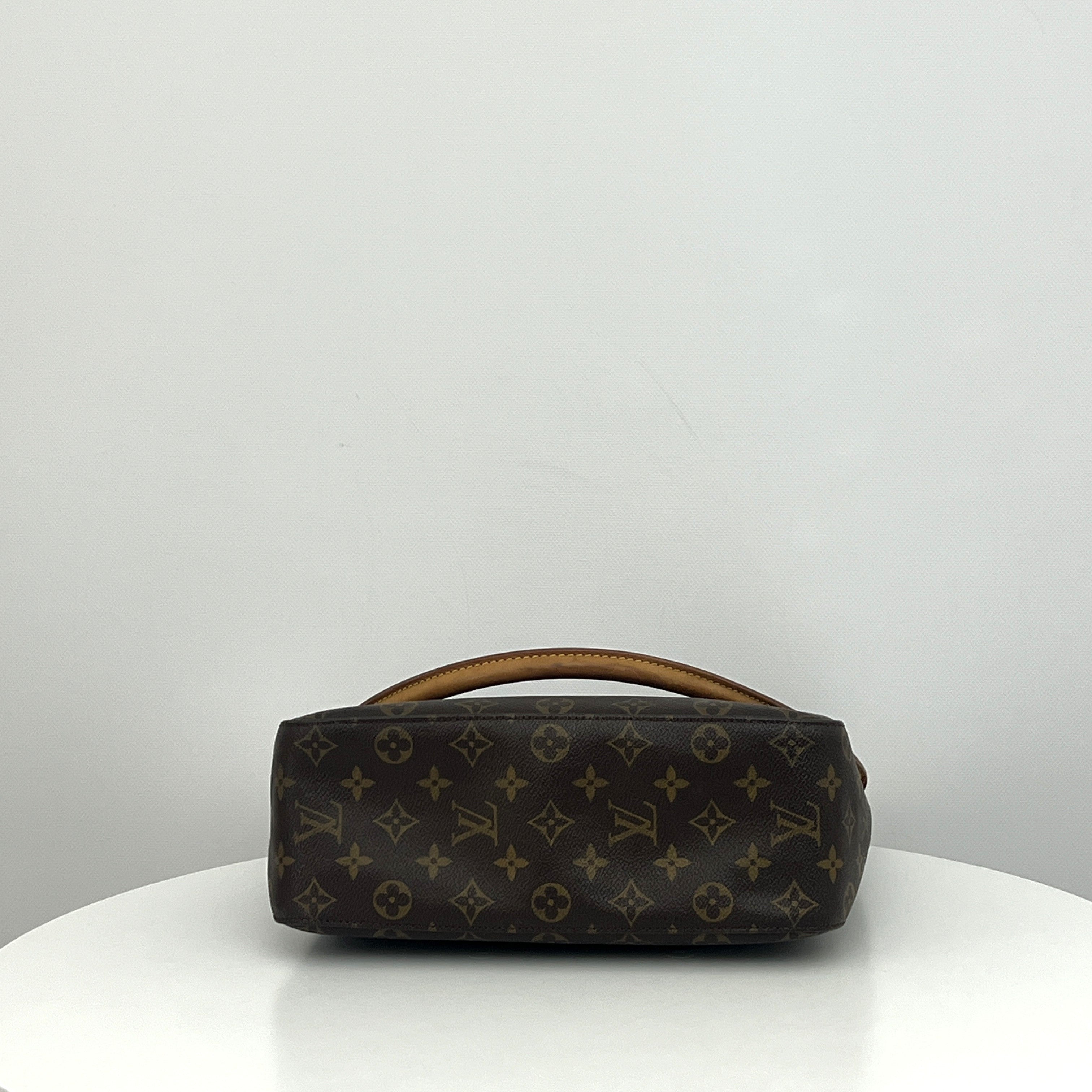 LOUIS VUITTON Looping GM bag in brown canvas and leather