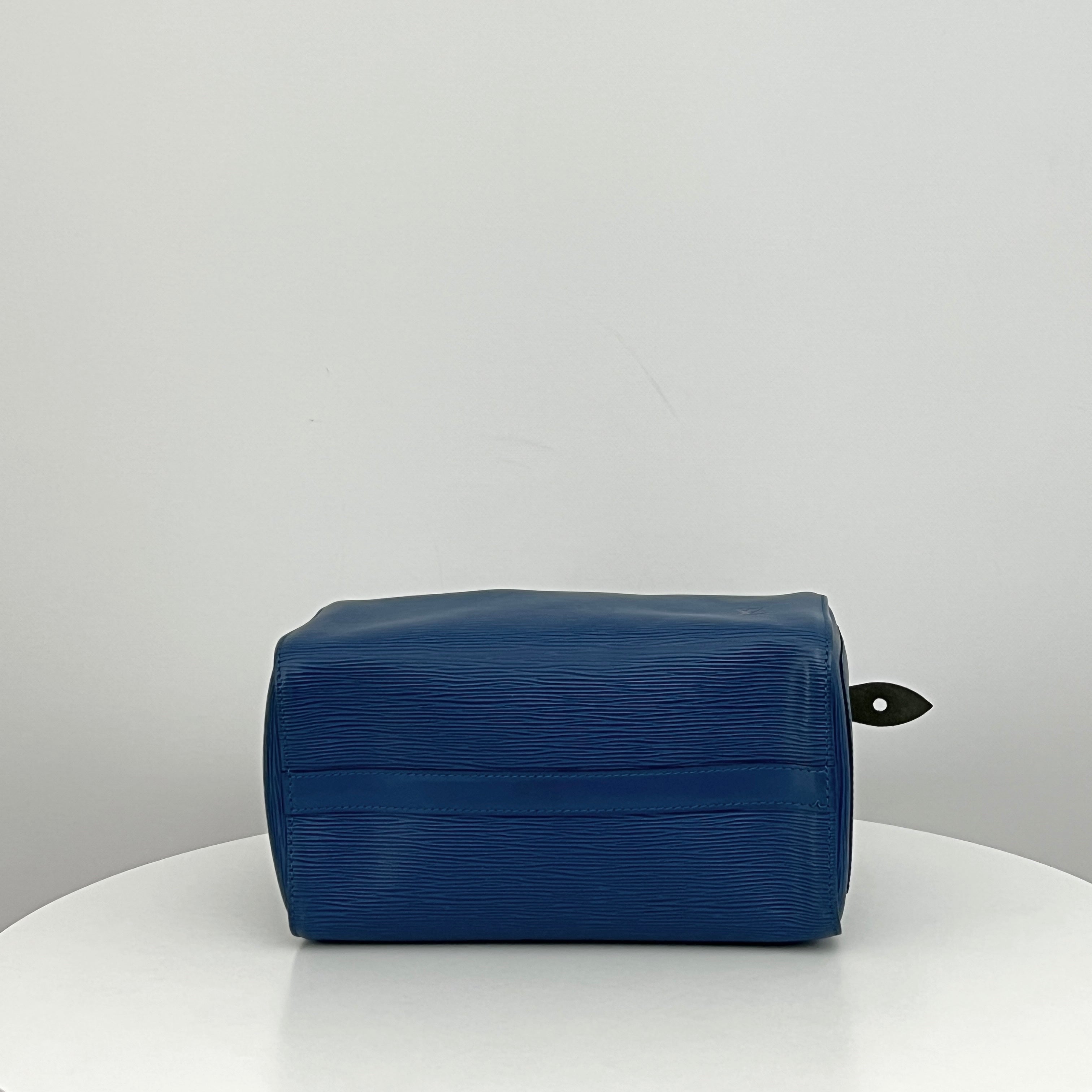 LOUIS VUITTON Speedy 25 blue Epi leather bag