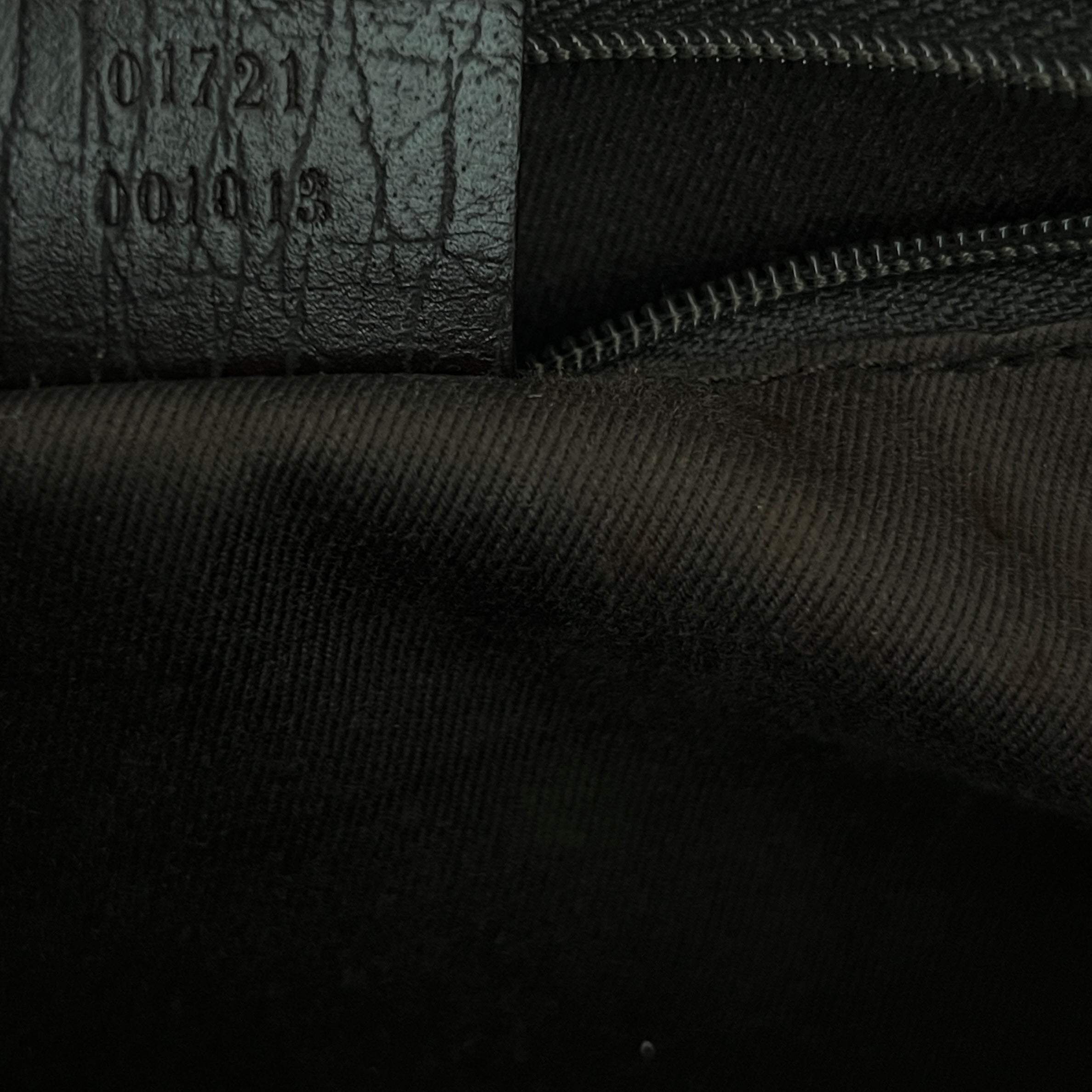 GUCCI Jackie Small brown canvas and leather bag