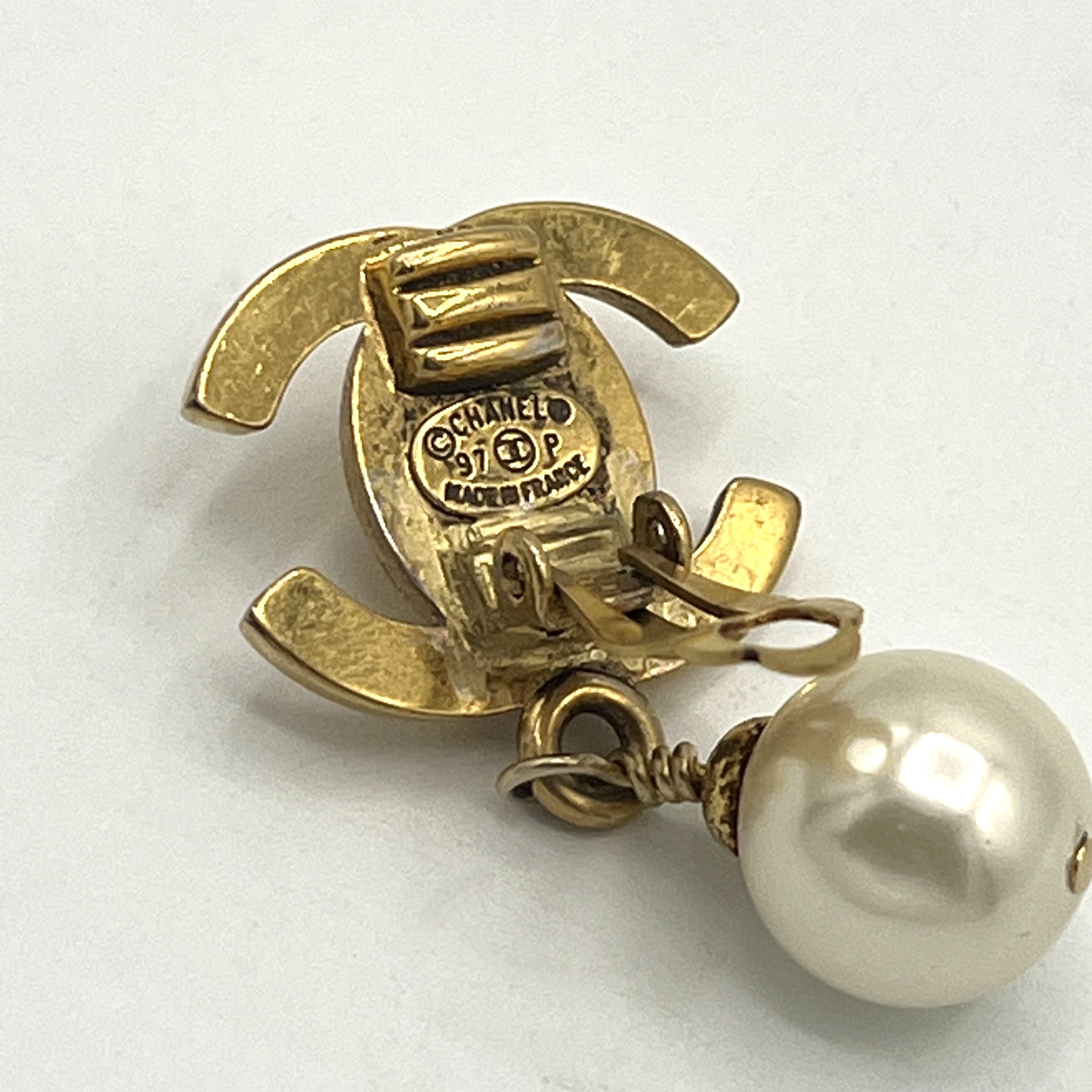 CHANEL CC Clip On Earrings