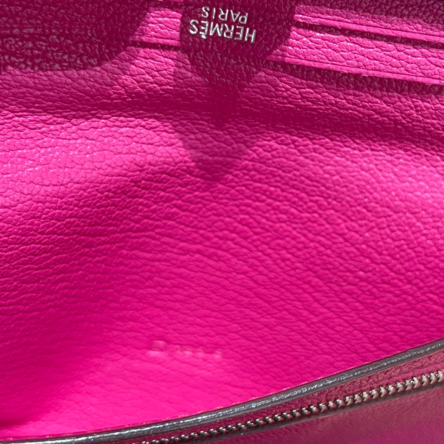 Portefeuille HERMÈS Béarn Wallet cuir rose
