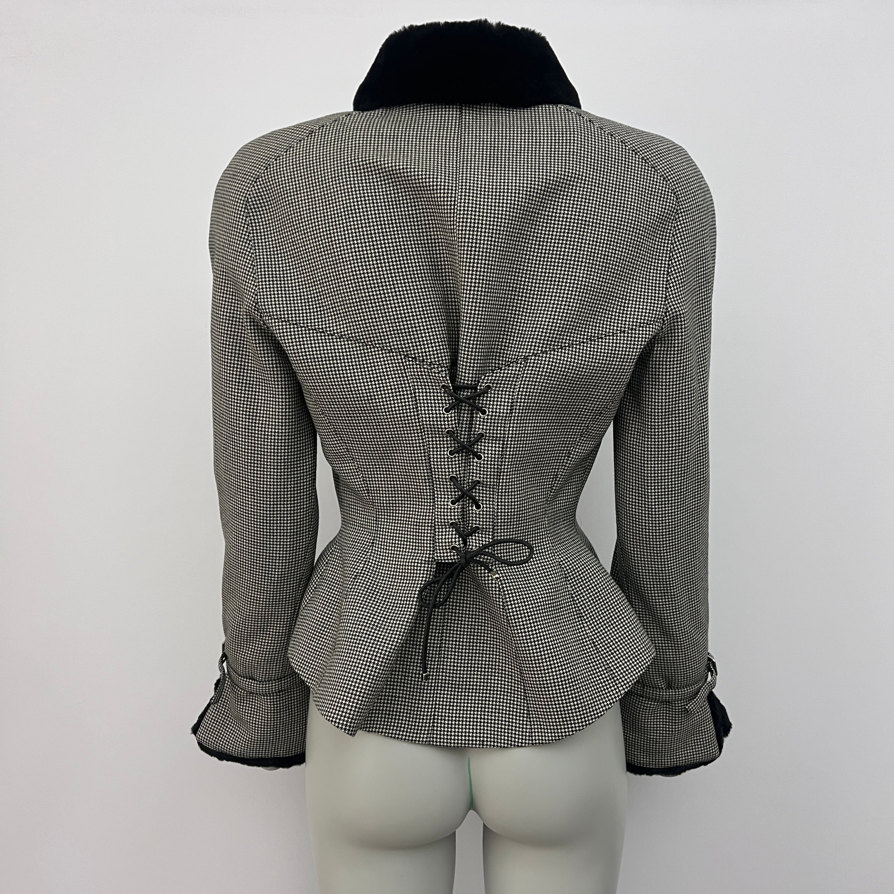 MUGLER S grey wool jacket