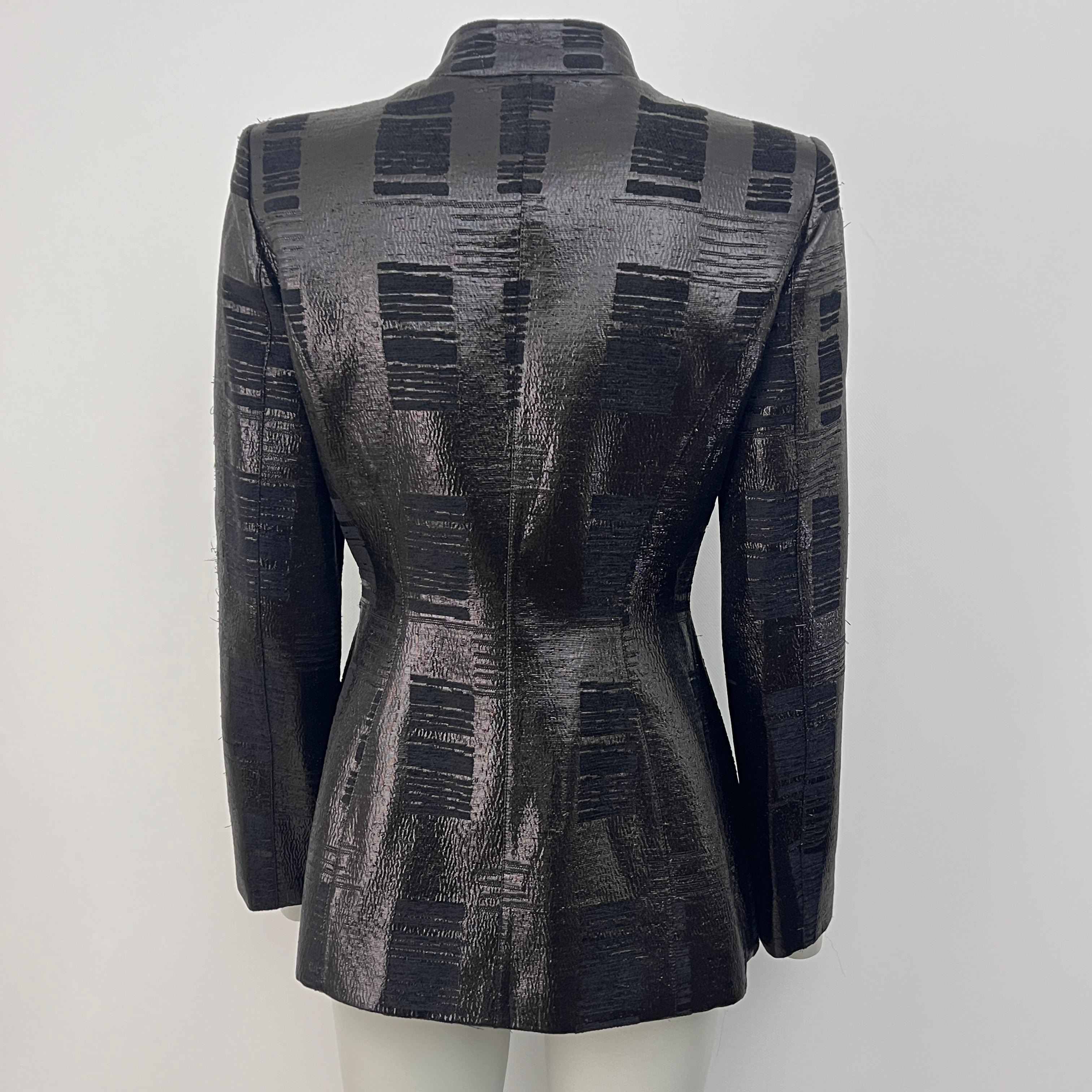 MUGLER S Black Viscose and Nylon Jacket