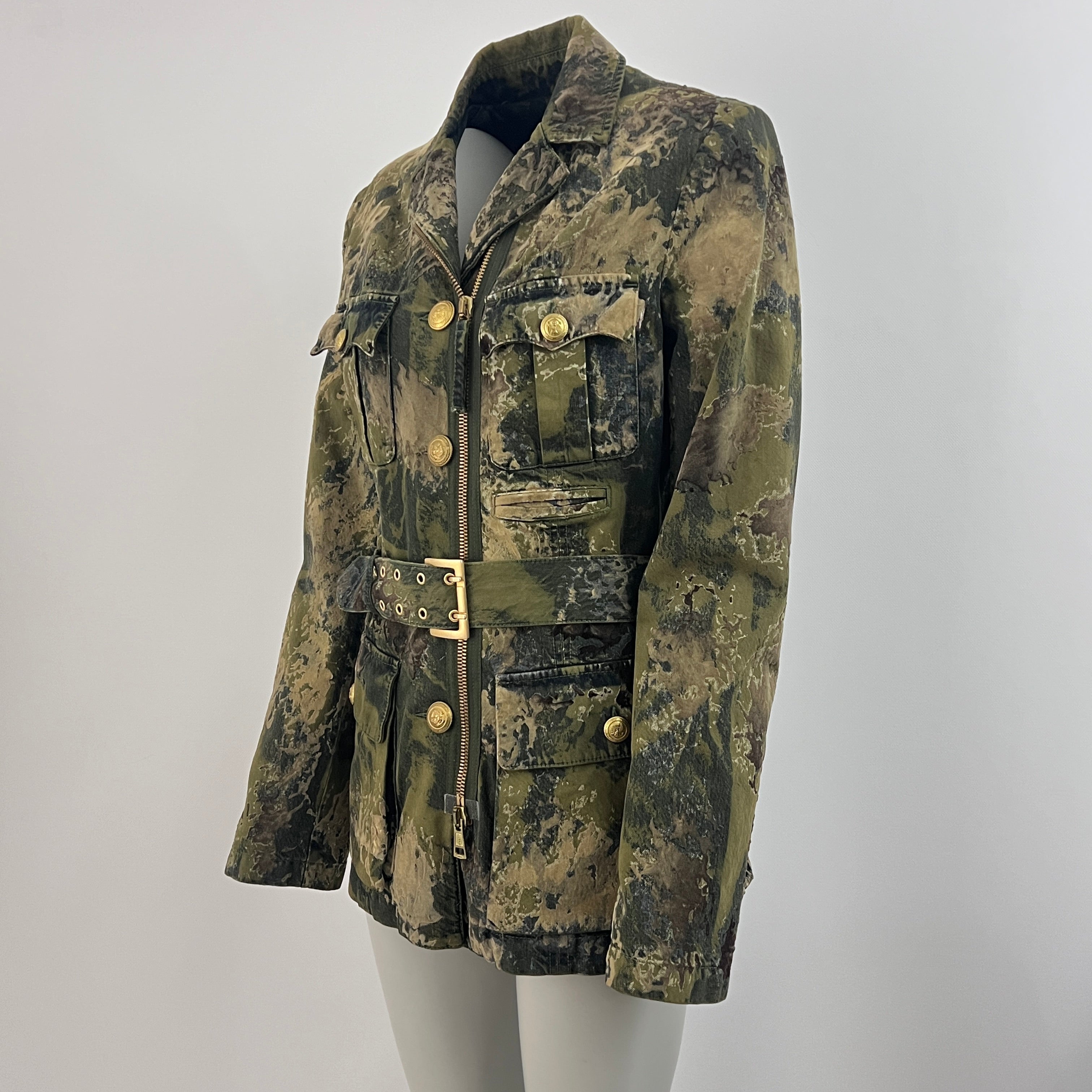 JEAN PAUL GAULTIER jacket S khaki cotton