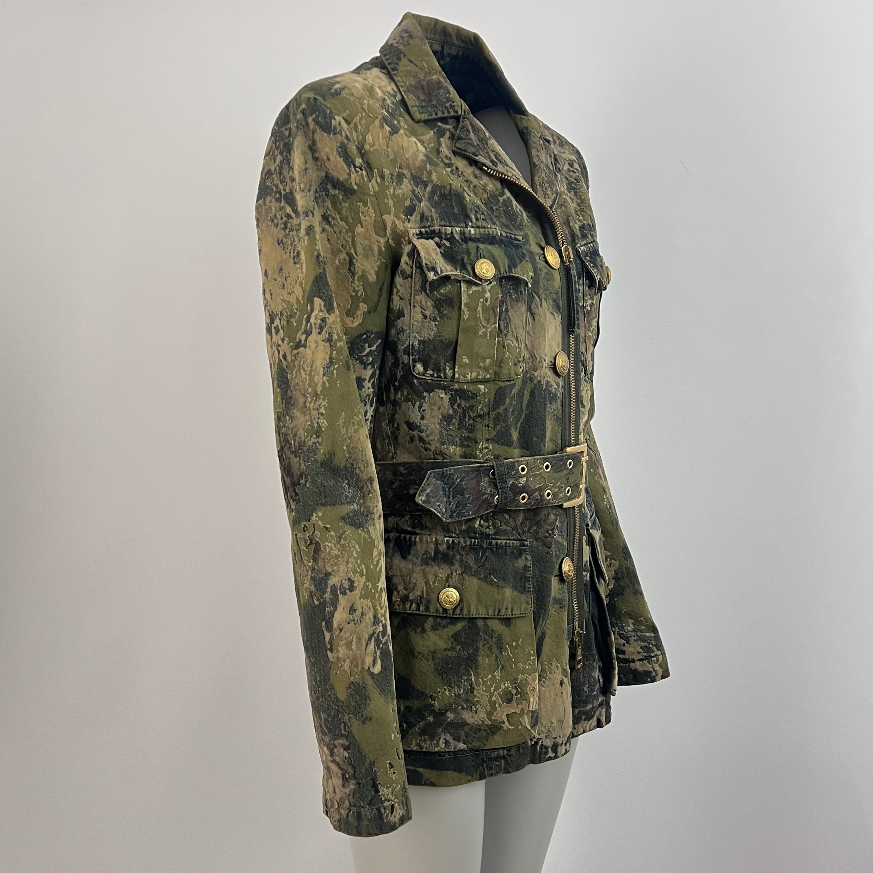JEAN PAUL GAULTIER jacket S khaki cotton