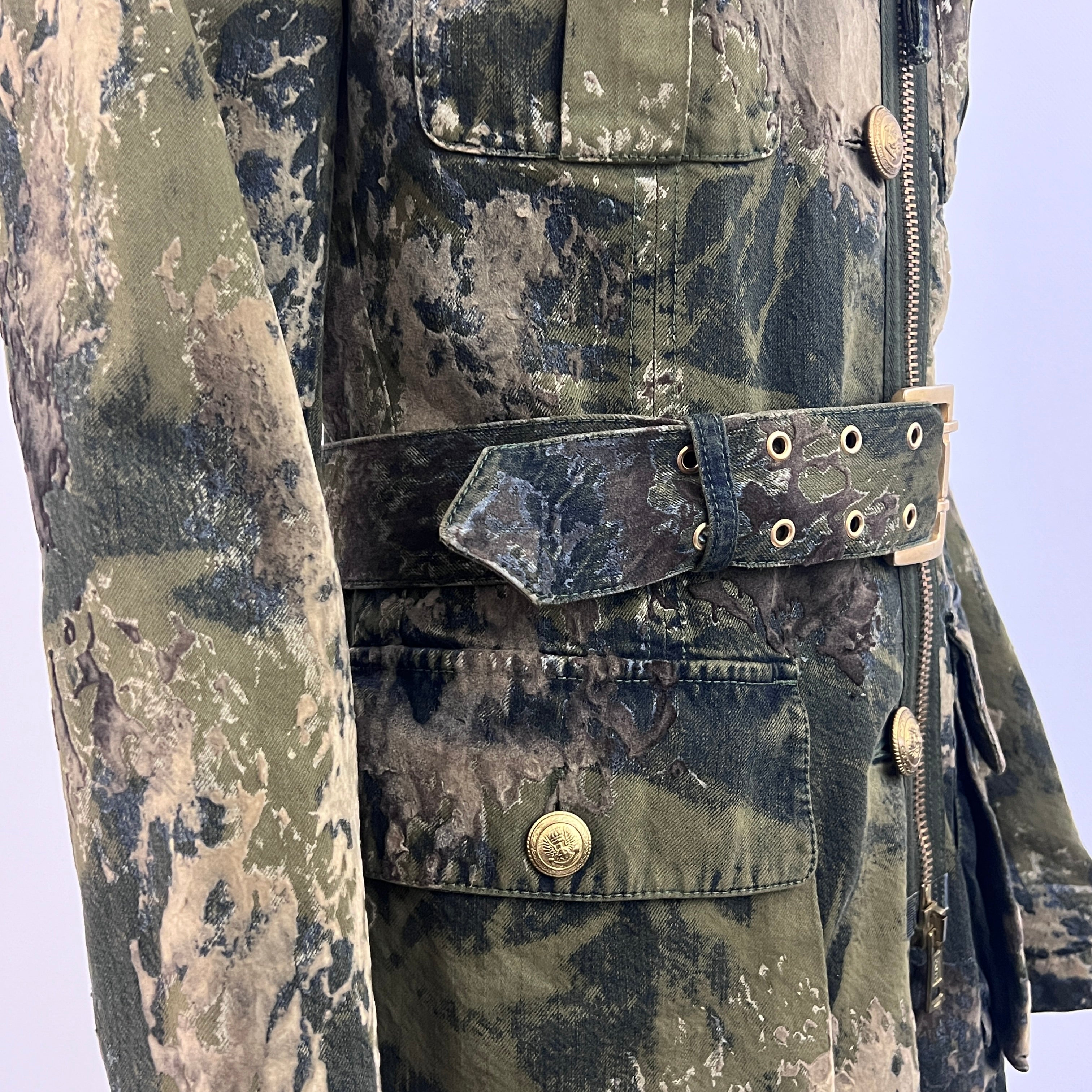 JEAN PAUL GAULTIER jacket S khaki cotton