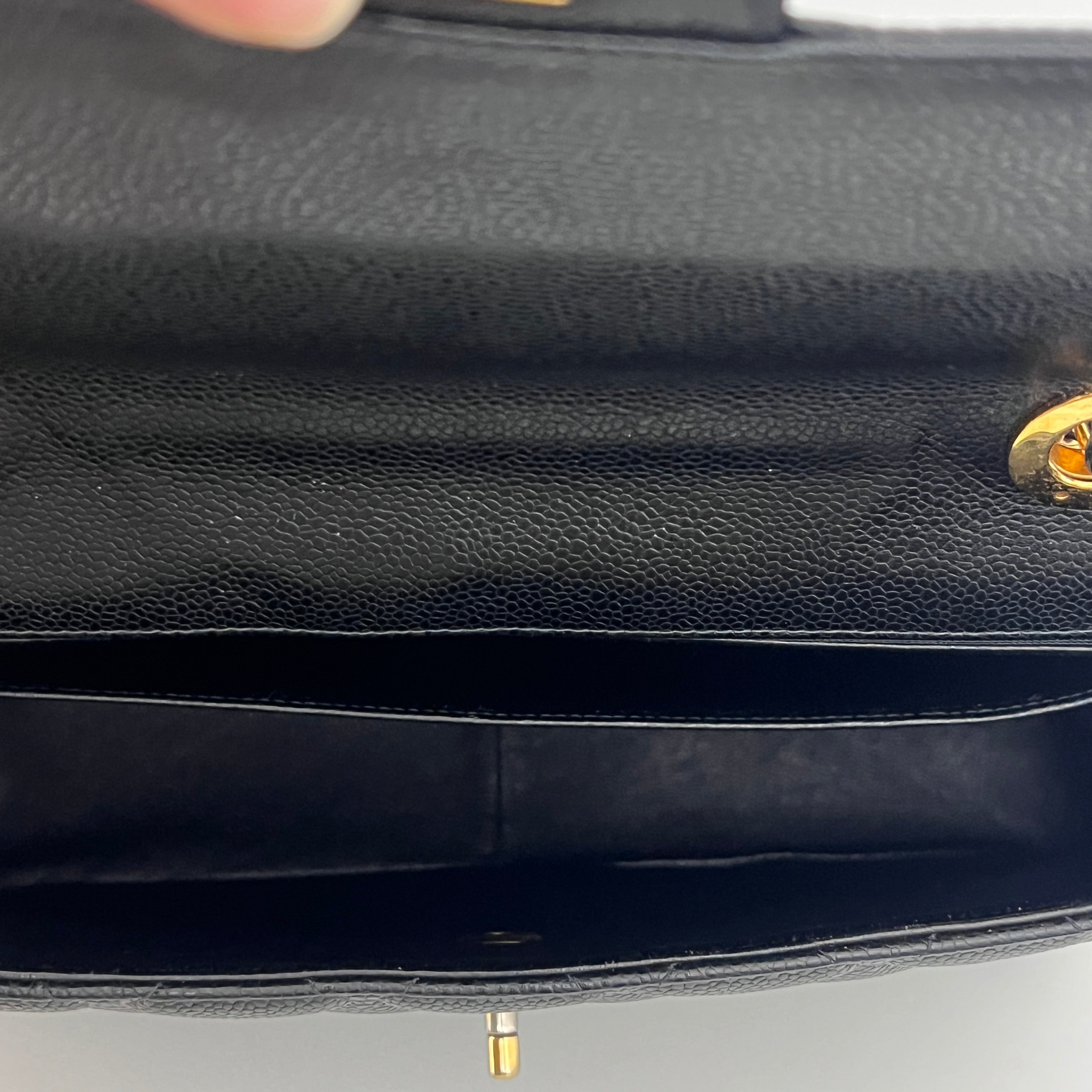 Sac à bandoulière CHANEL Classique Jumbo cuir caviar noir