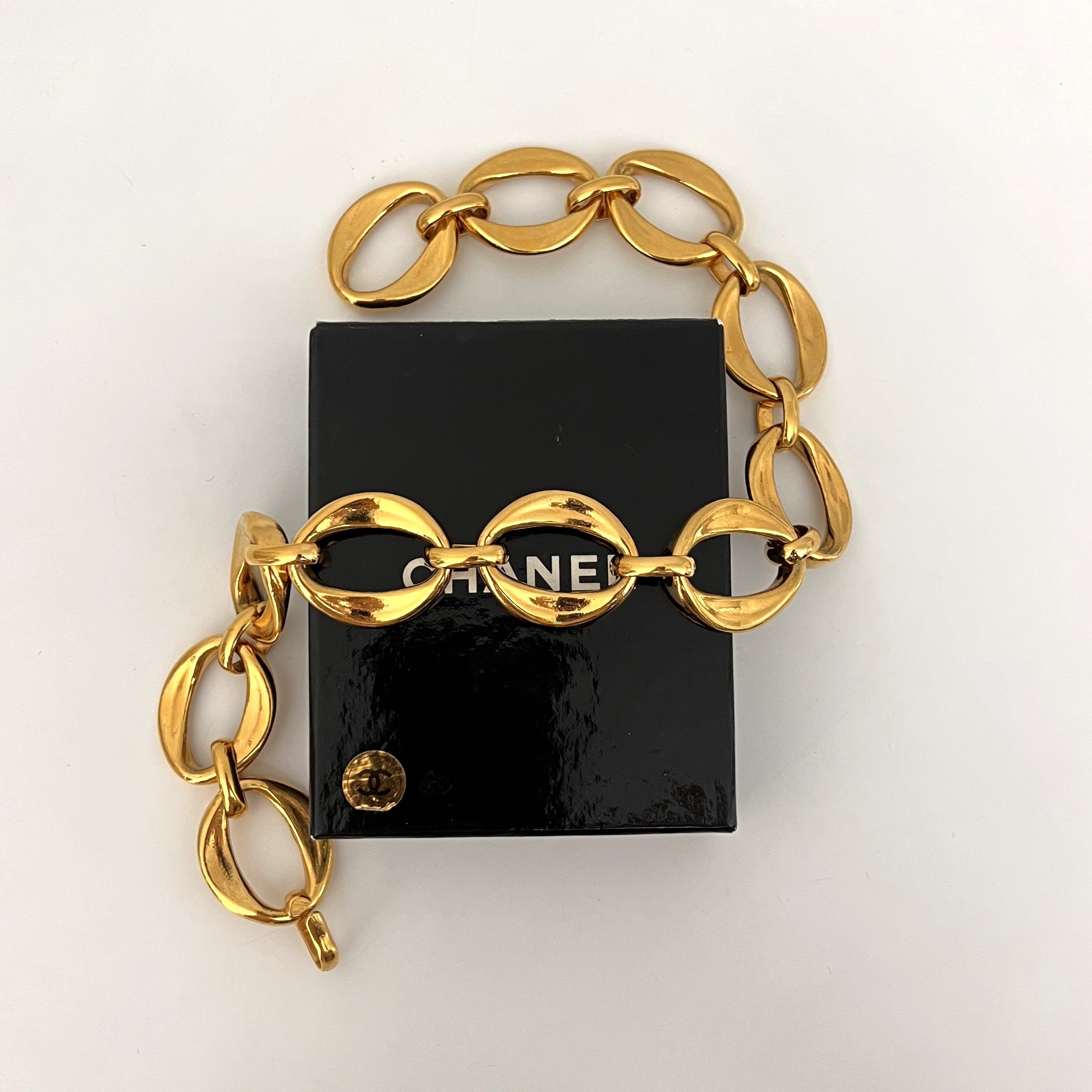 Collier CHANEL Chaîne métal doré