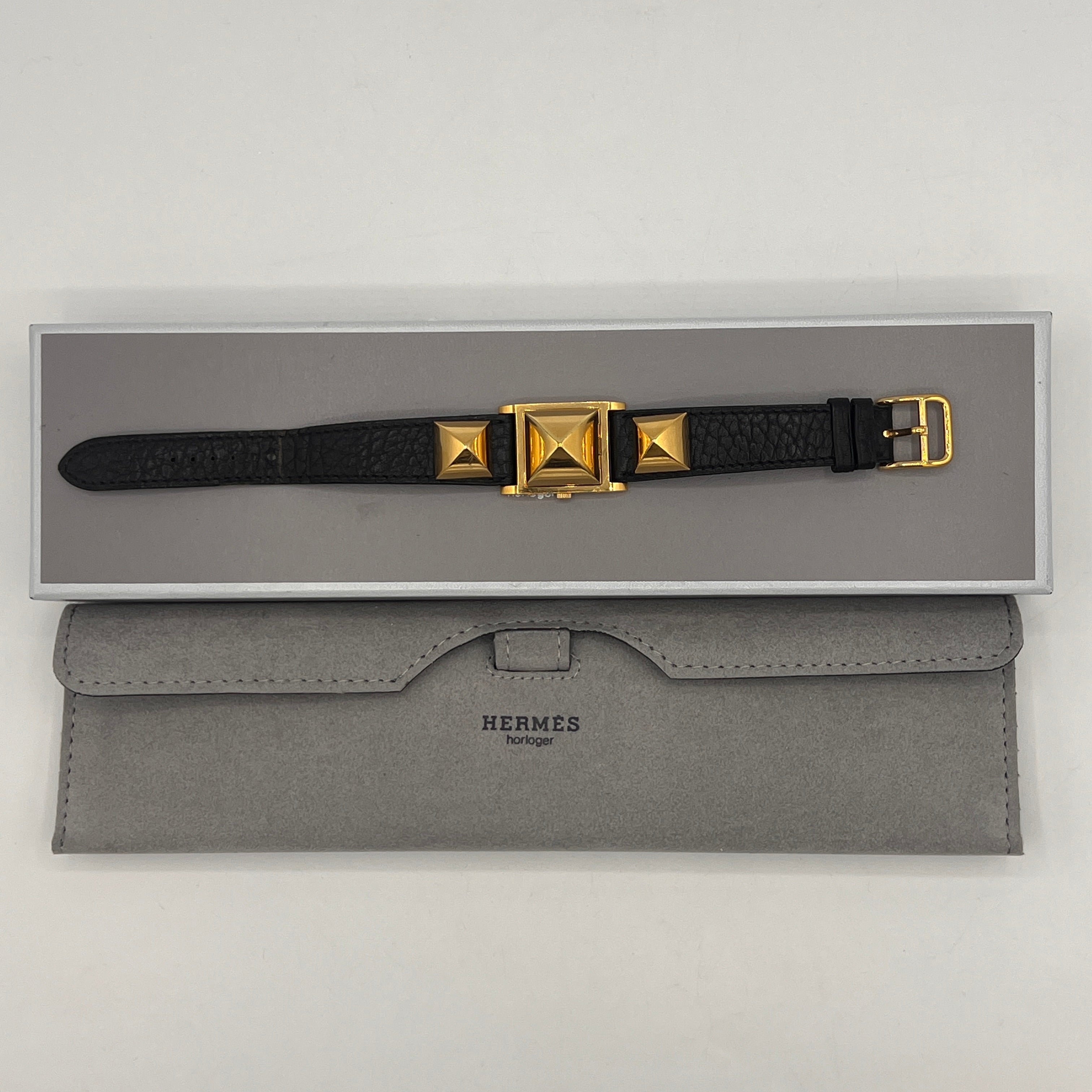 HERMÈS Médor Gold Plated Watch