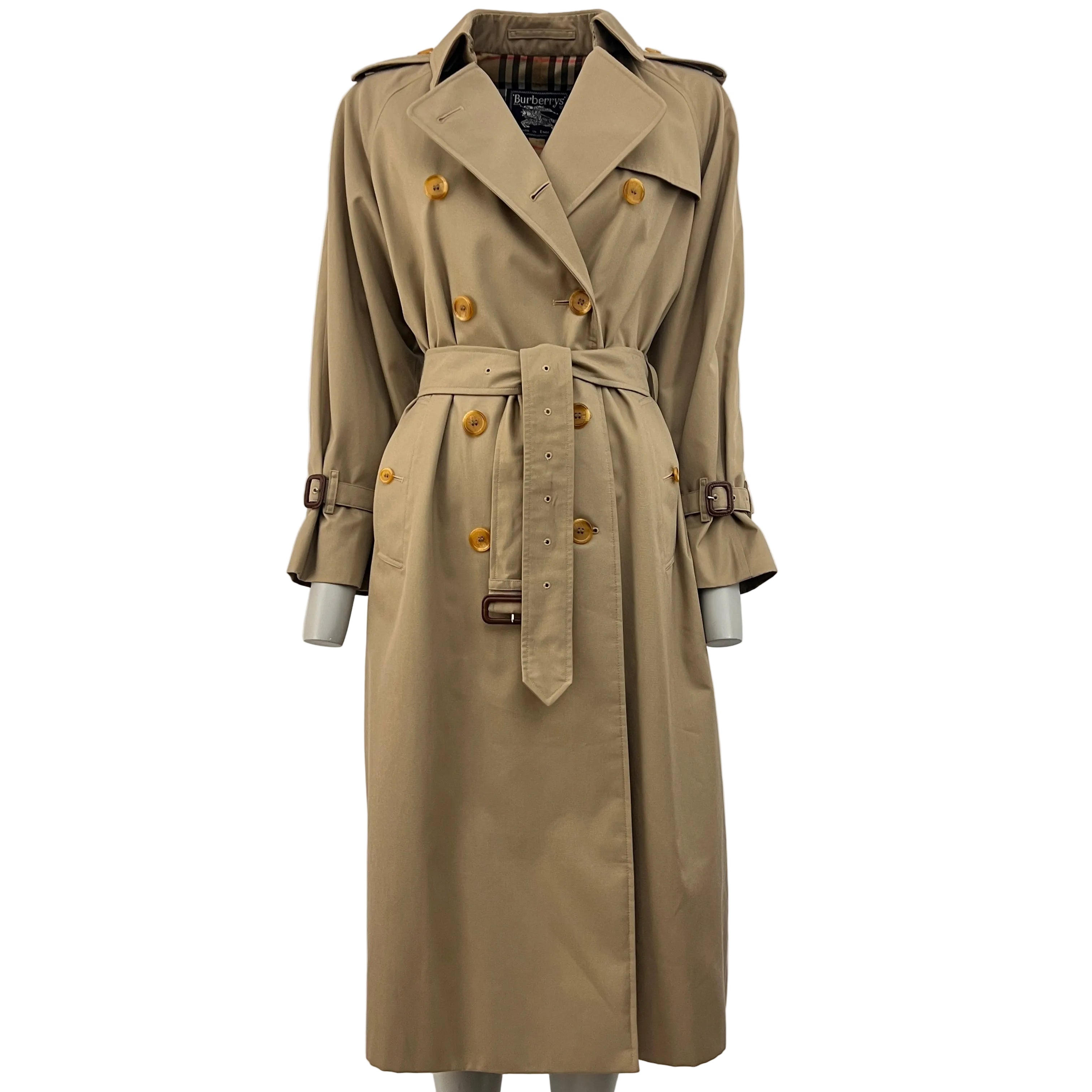 Trench BURBERRY S coton beige Chelsea Circa 1990