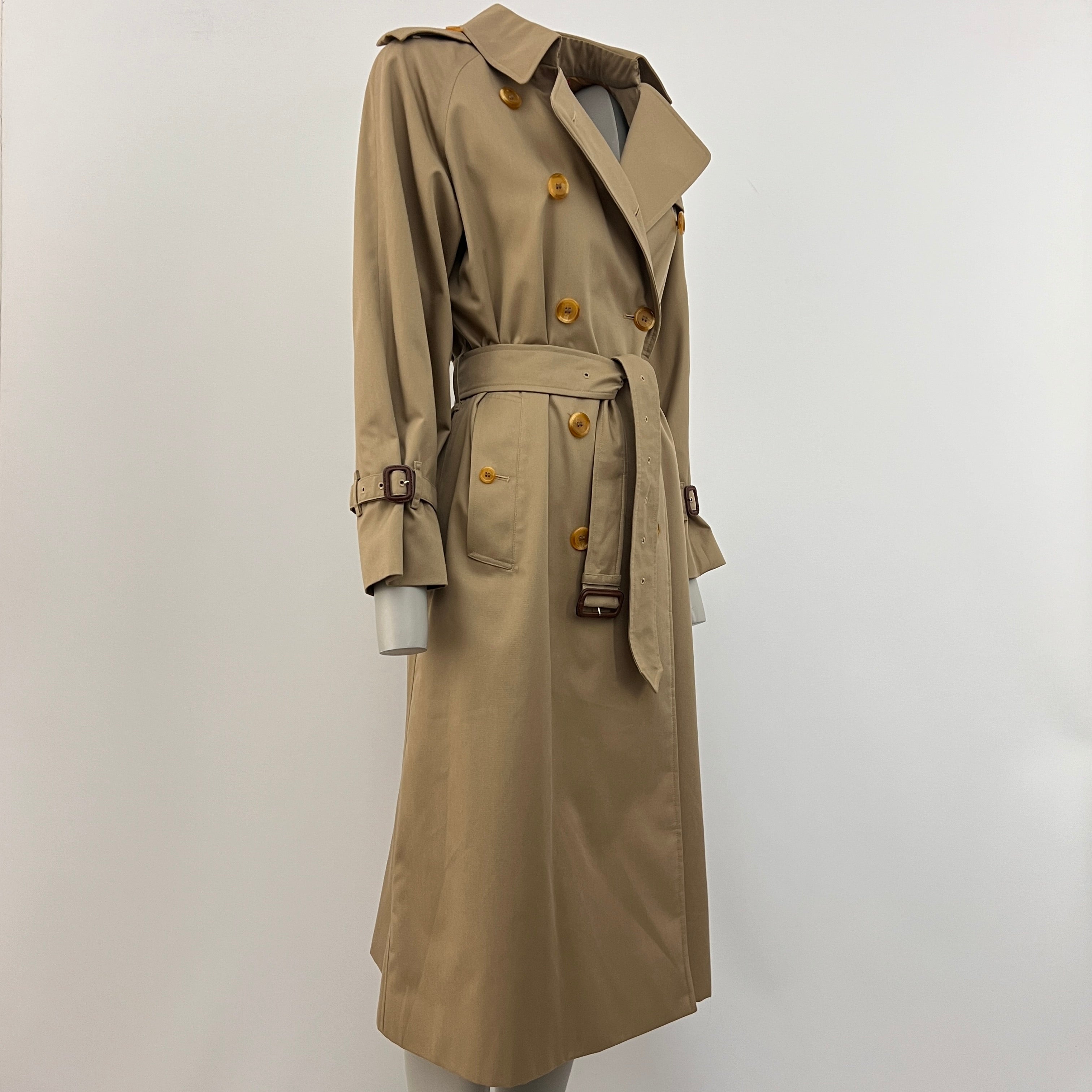 Trench BURBERRY S coton beige Chelsea Circa 1990