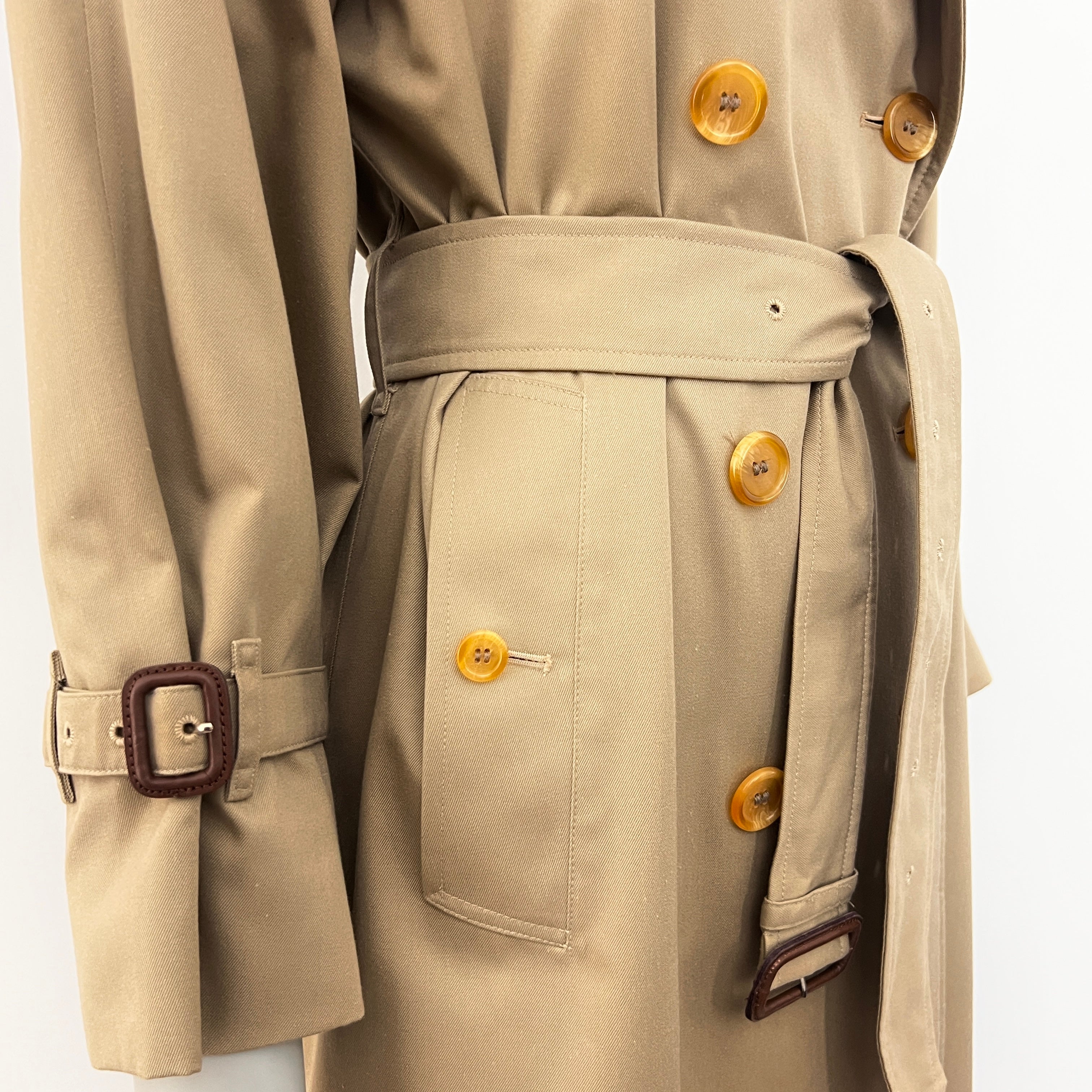 Trench BURBERRY S coton beige Chelsea Circa 1990