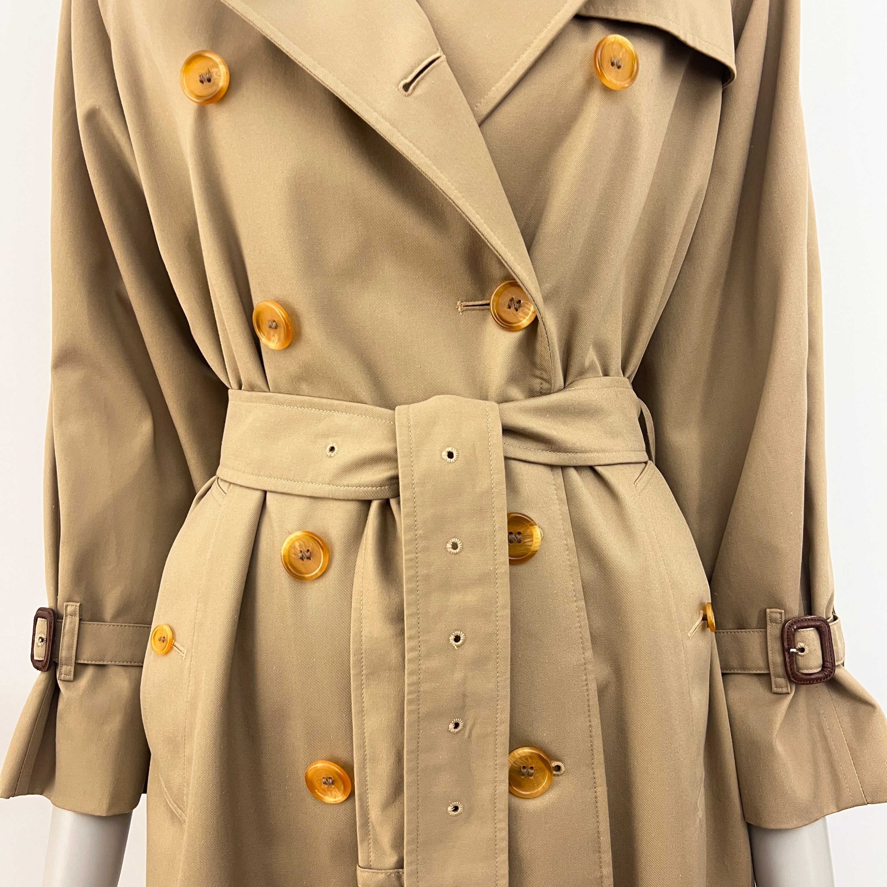 Trench BURBERRY S coton beige Chelsea Circa 1990