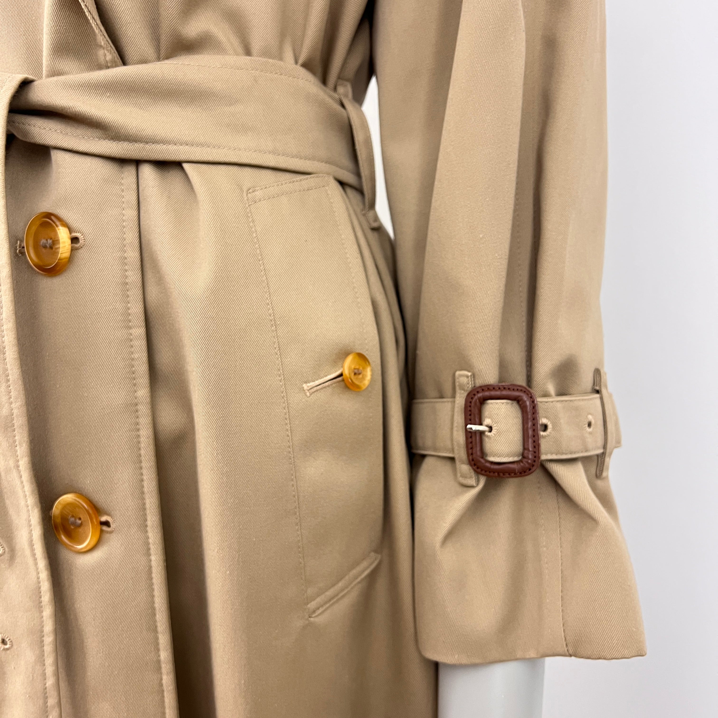 Trench BURBERRY S coton beige Chelsea Circa 1990