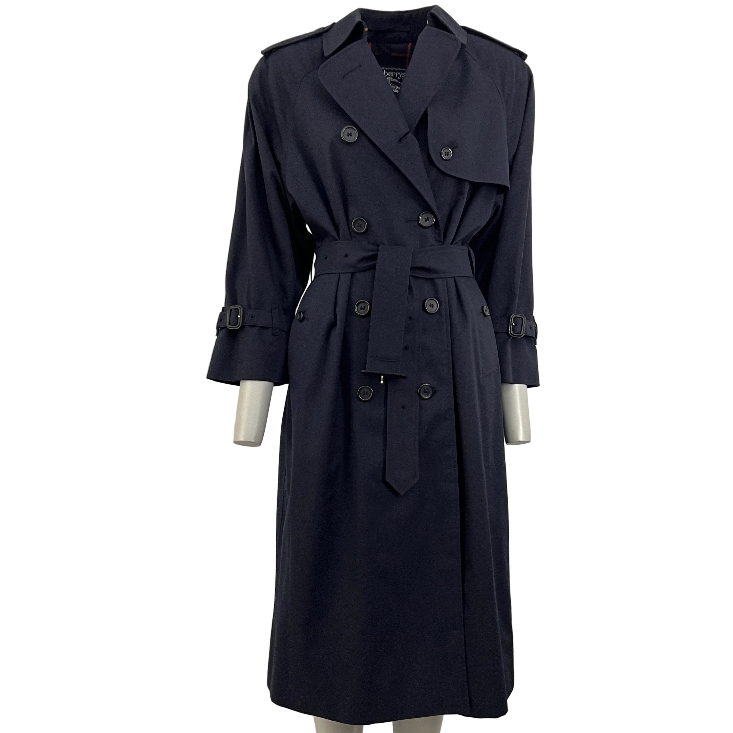 Trench BURBERRY S coton marine Waterloo Circa 1990