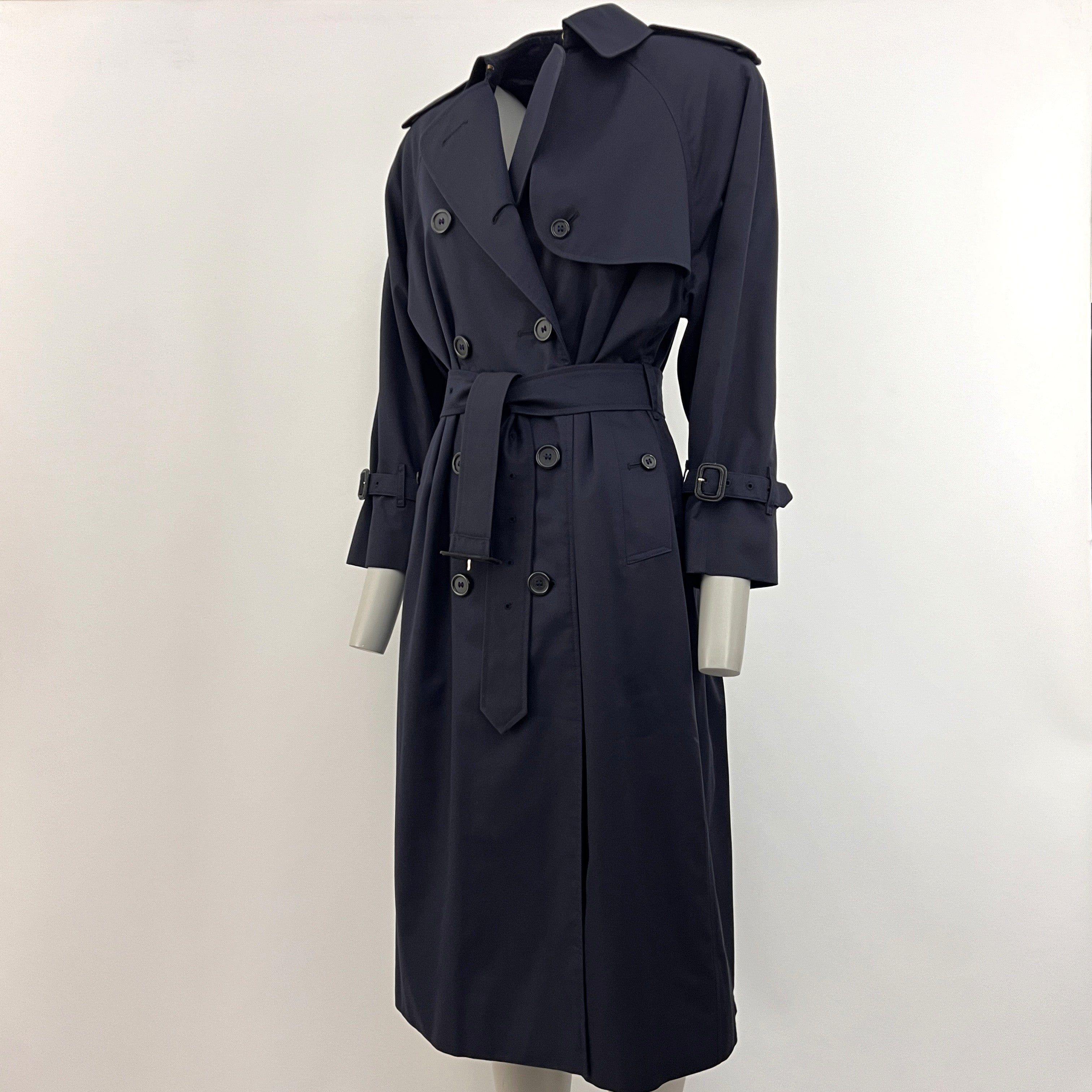 Trench BURBERRY S coton marine Waterloo Circa 1990