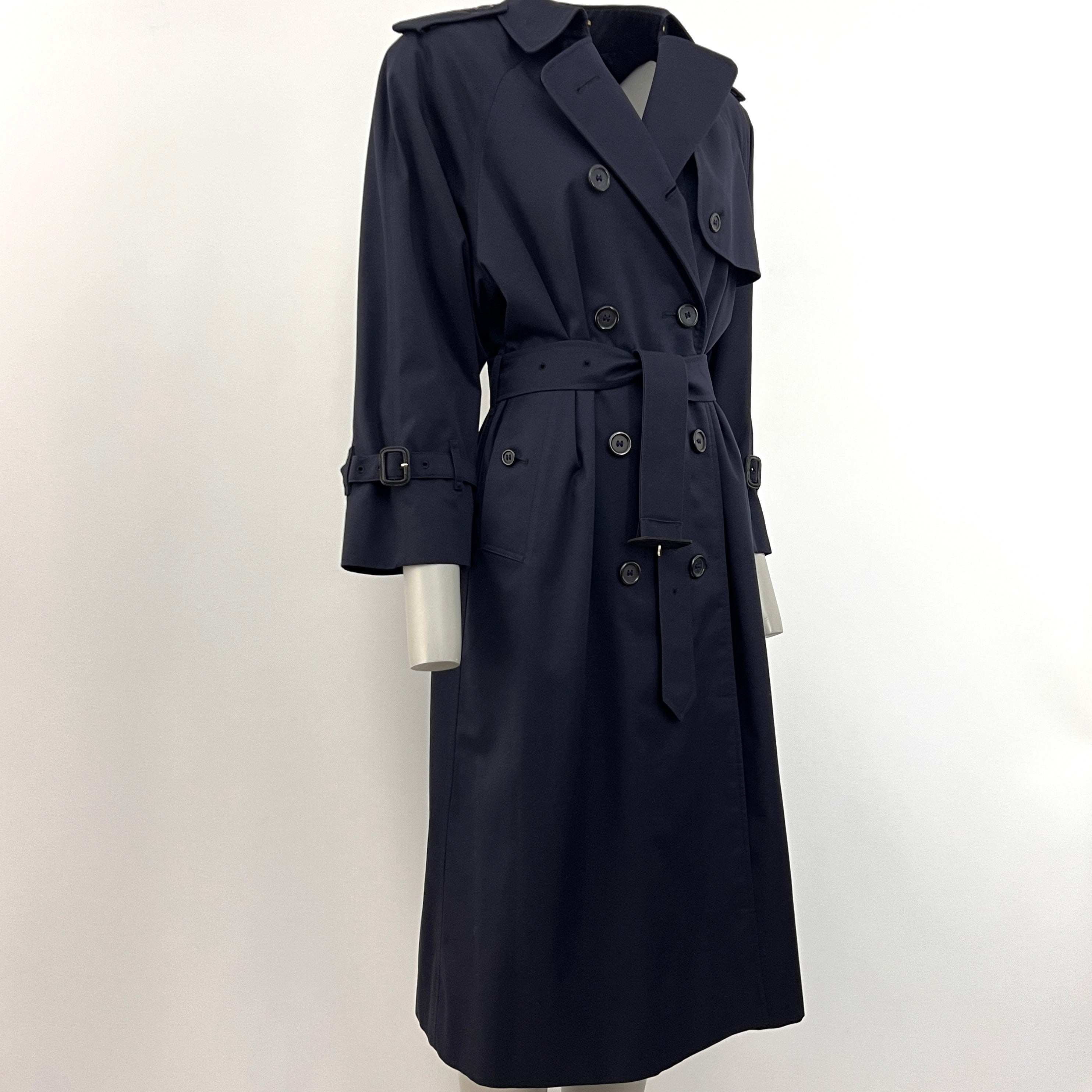 Trench BURBERRY S coton marine Waterloo Circa 1990
