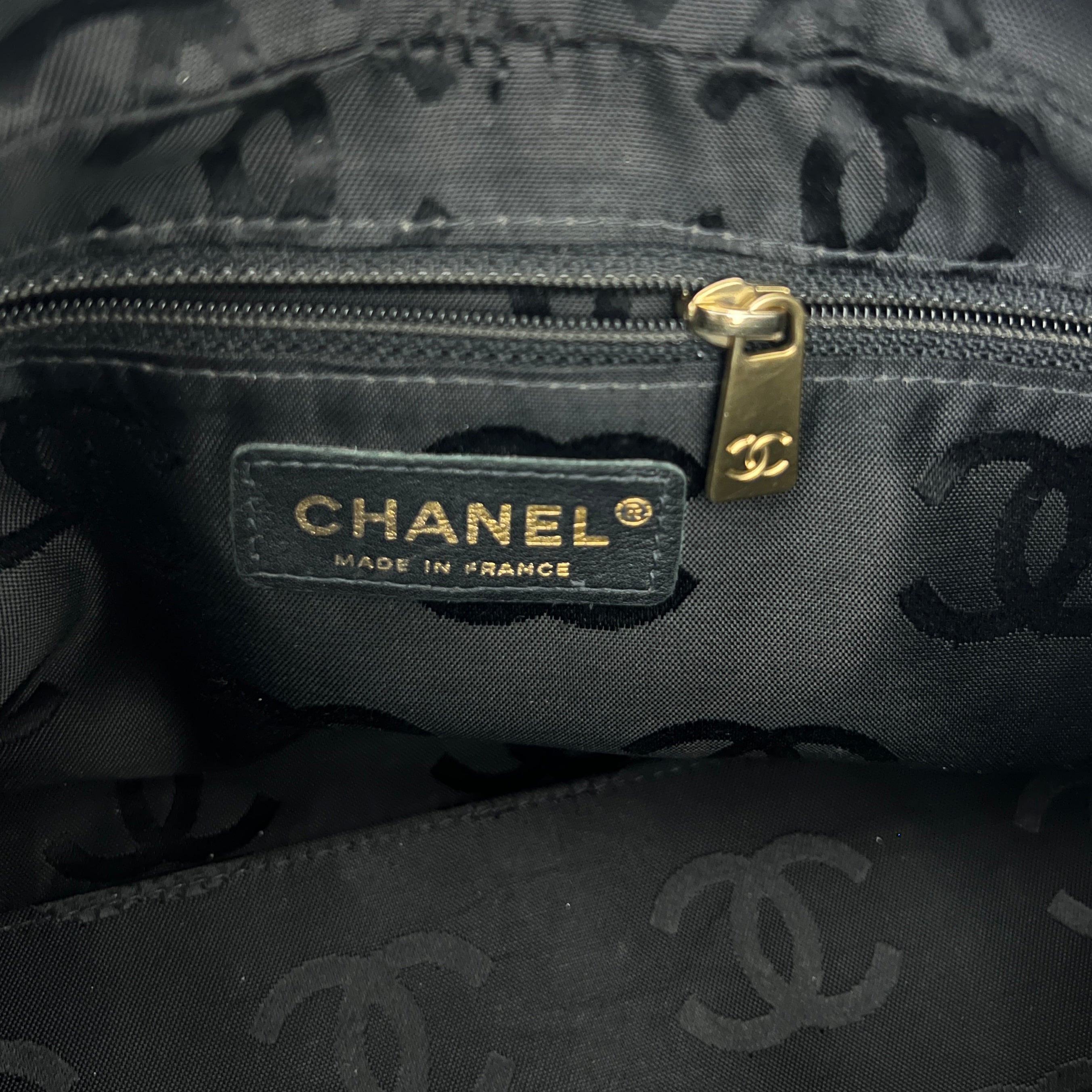 CHANEL Wild Stitch black lambskin bag Circa 1990