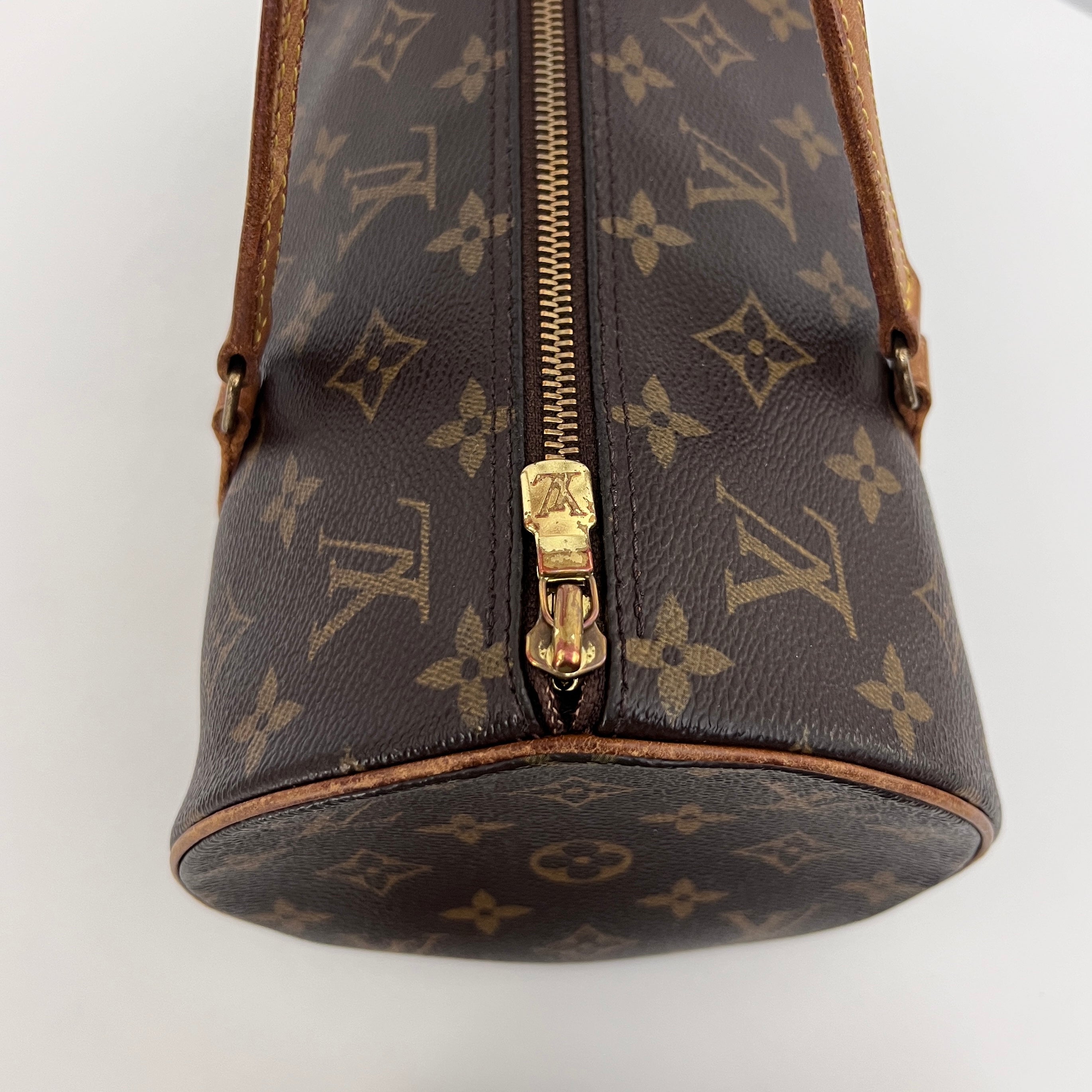 LOUIS VUITTON Papillon 30 brown canvas and leather bag 2004