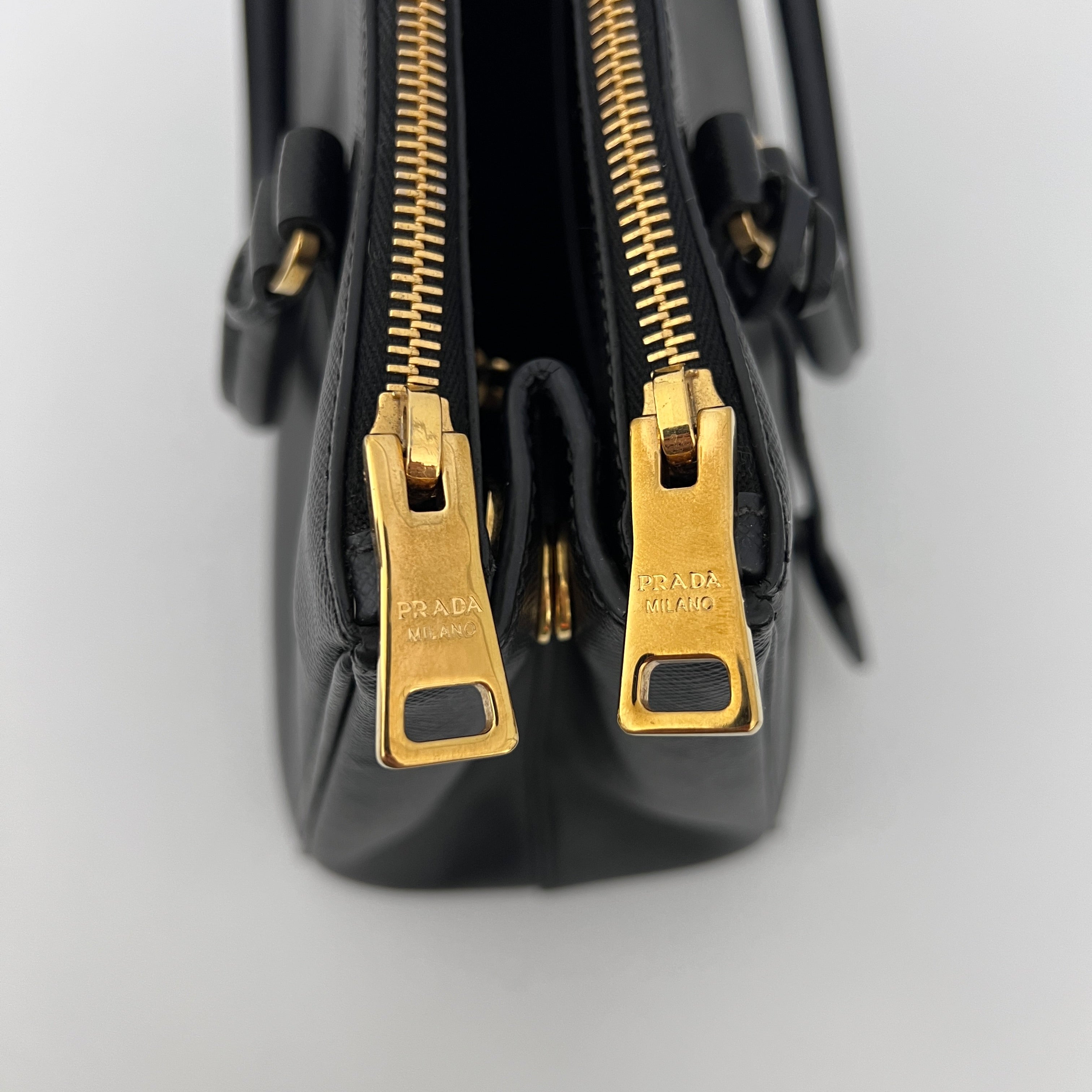 PRADA Galleria black leather handbag