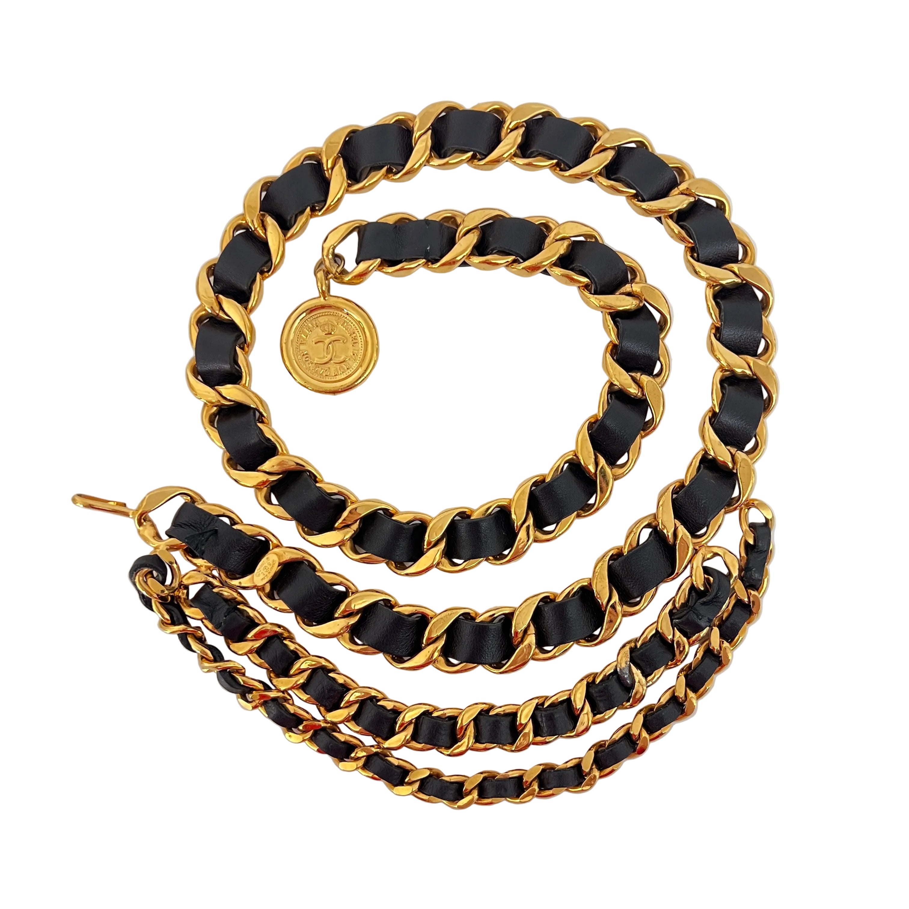 Ceinture CHANEL CC Chaîne entrelacée Circa 1990