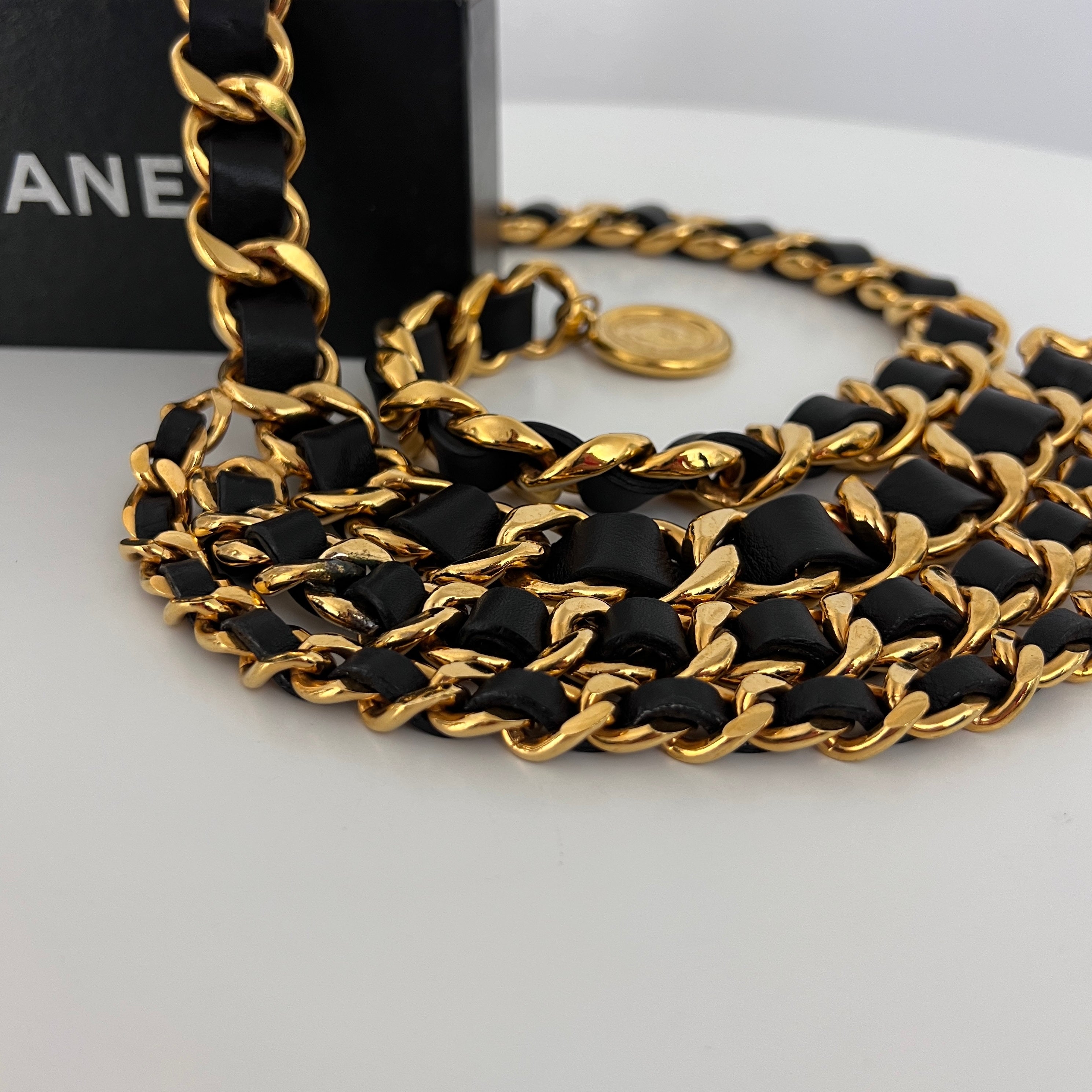 Ceinture CHANEL CC Chaîne entrelacée Circa 1990