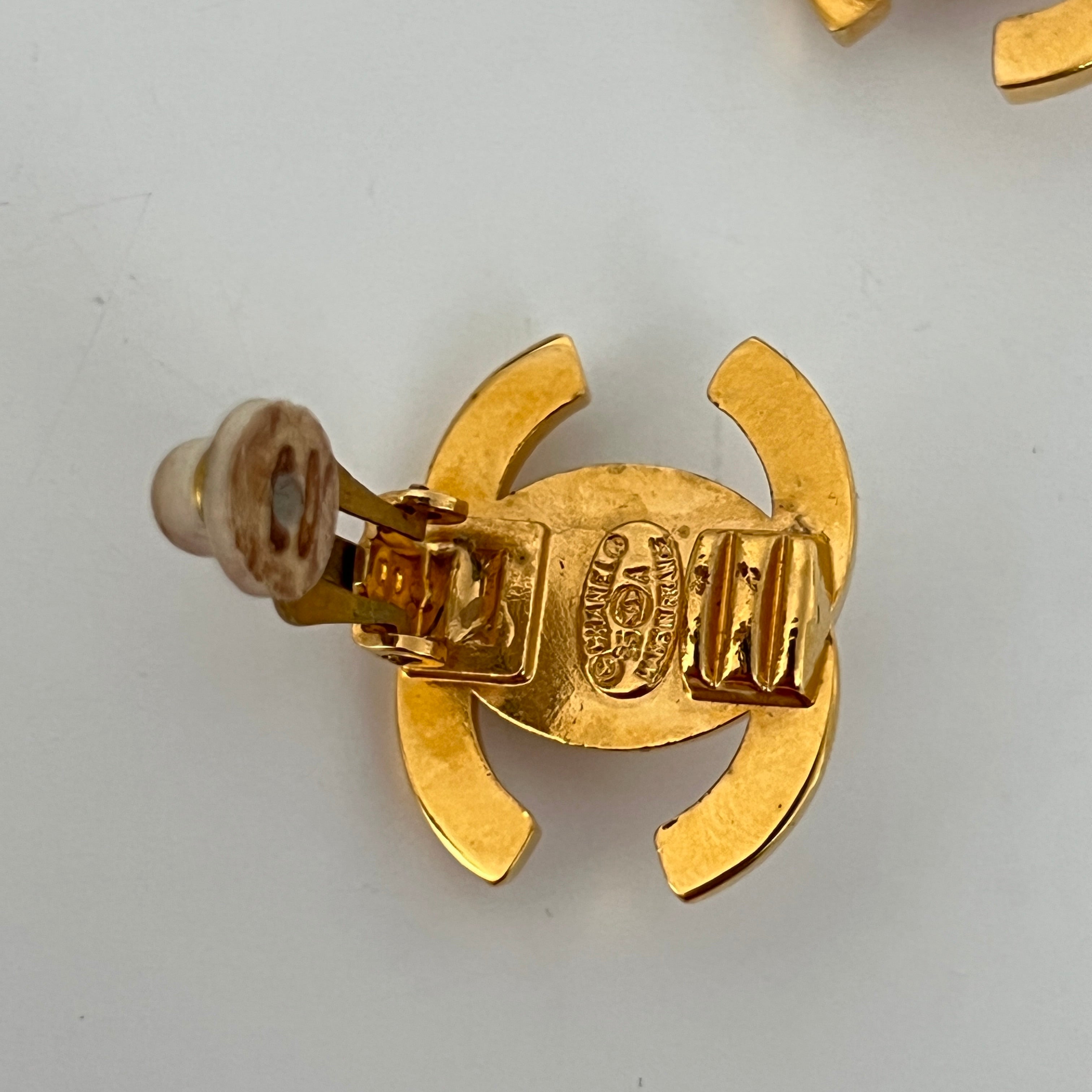CHANEL CC Clip-On Earrings 1995 Collection