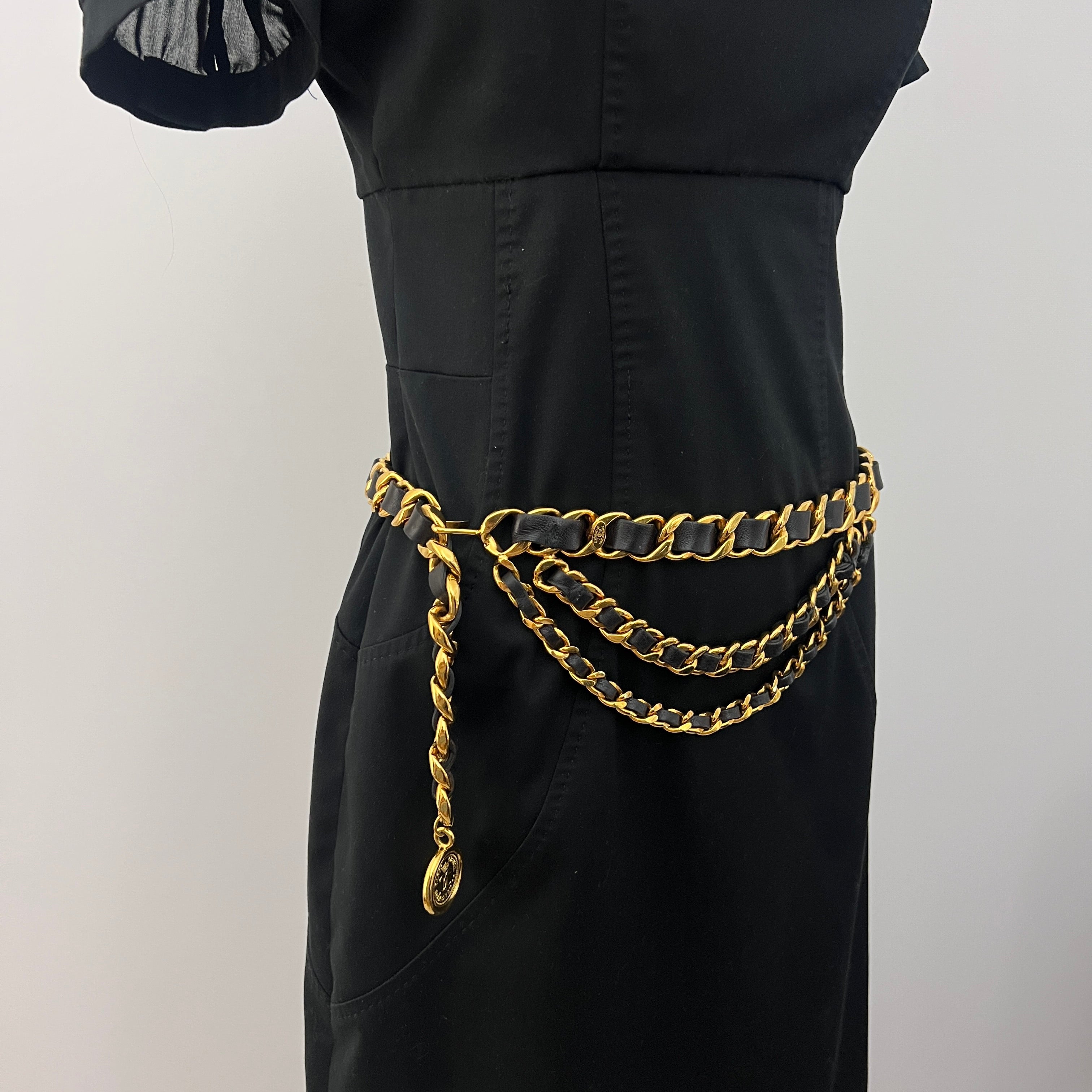 Ceinture CHANEL CC Chaîne entrelacée Circa 1990