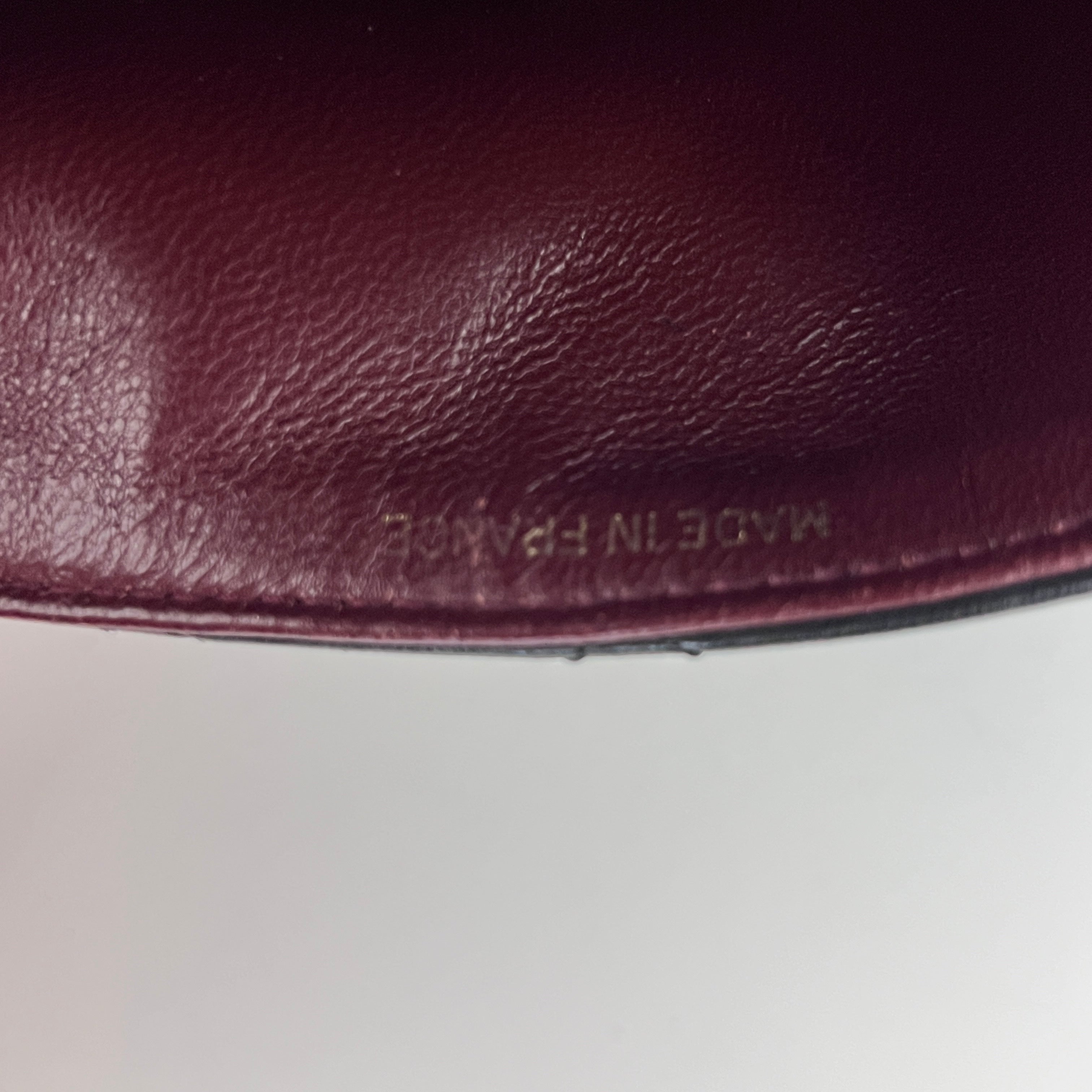 Sac à bandoulière CHANEL Classique Mini Rectangle cuir d'agneau noir vintage 1989-1991