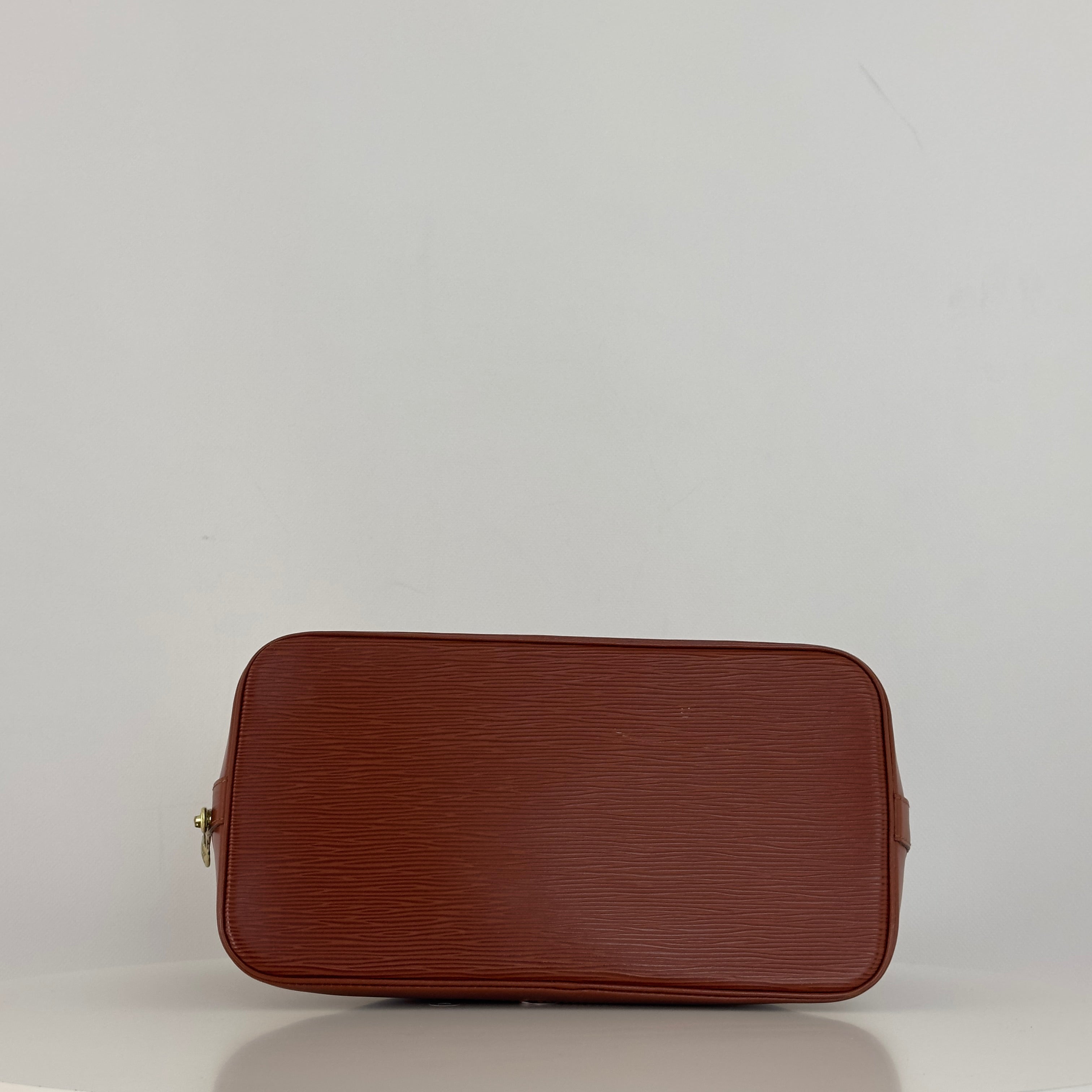 LOUIS VUITTON Alma PM handbag in brown Epi leather