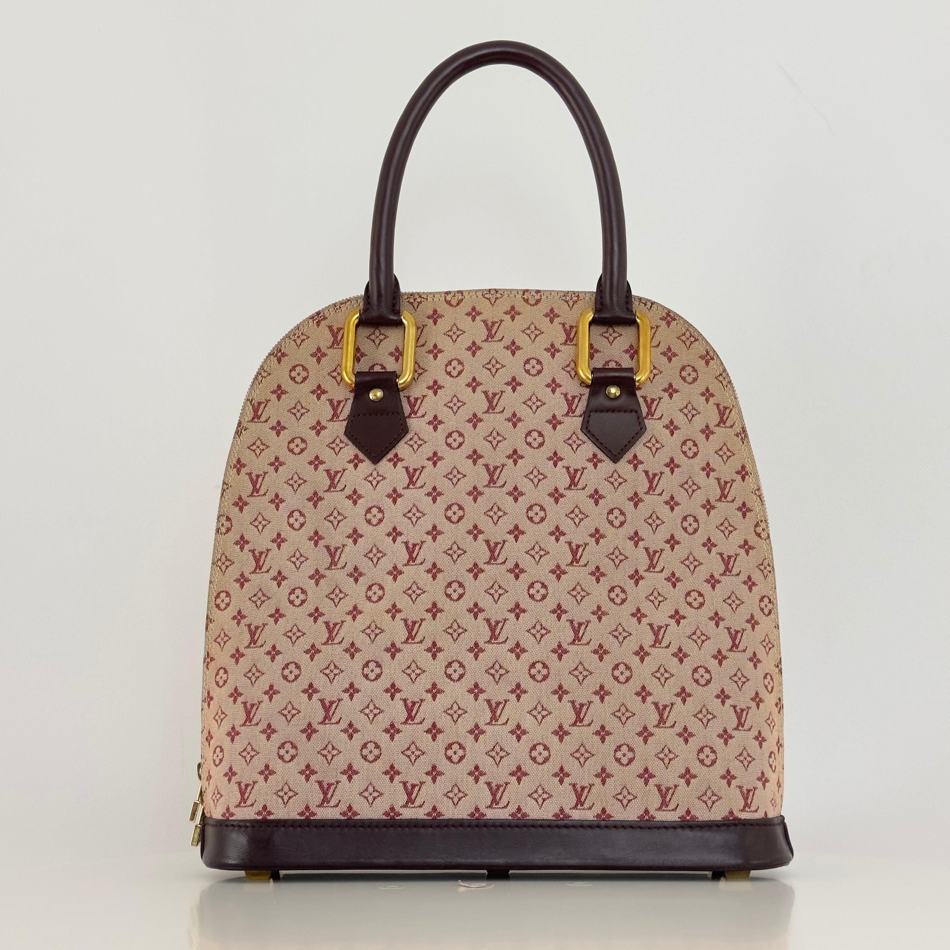 Sac à main LOUIS VUITTON Alma Haut toile et cuir rose