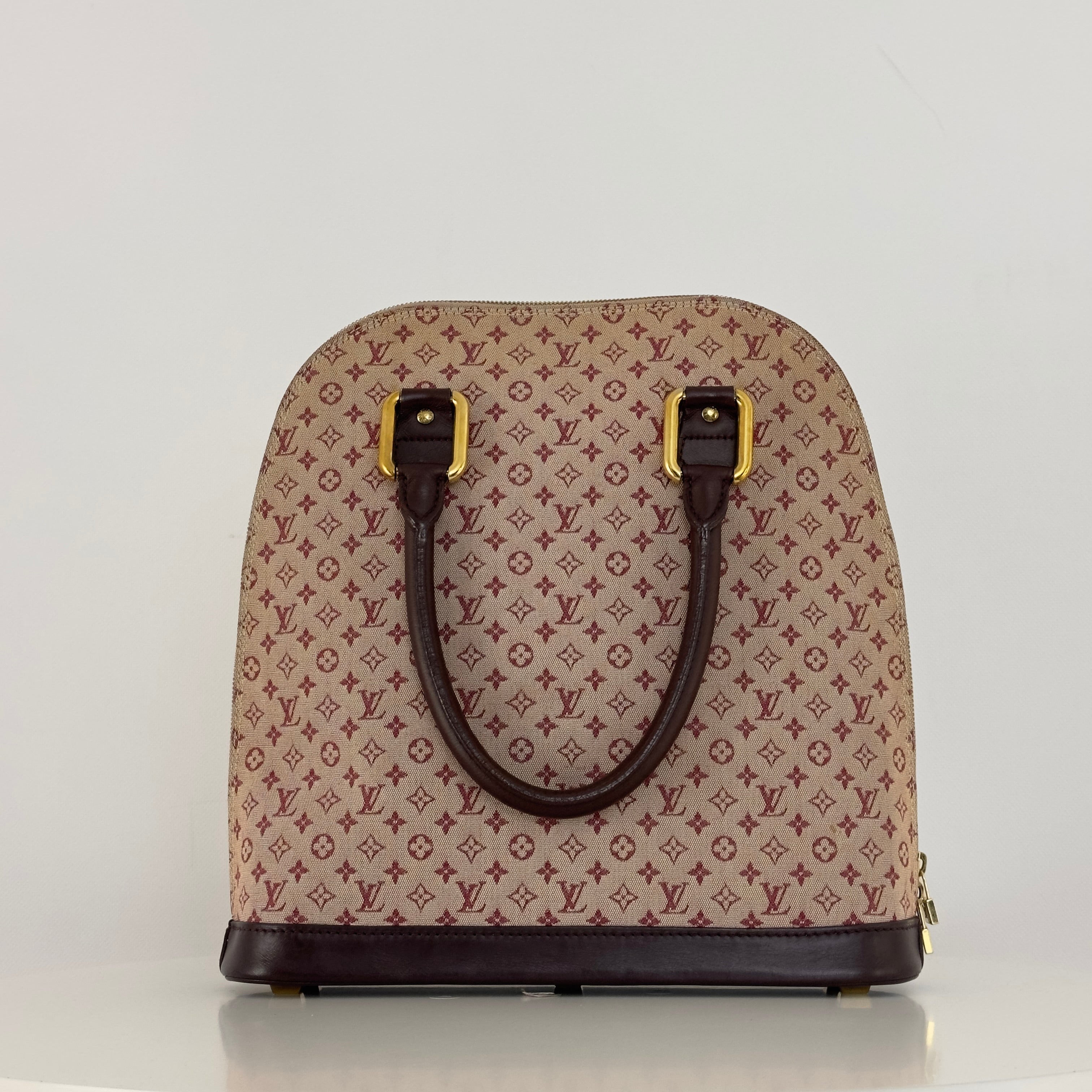 Sac à main LOUIS VUITTON Alma Haut toile et cuir rose