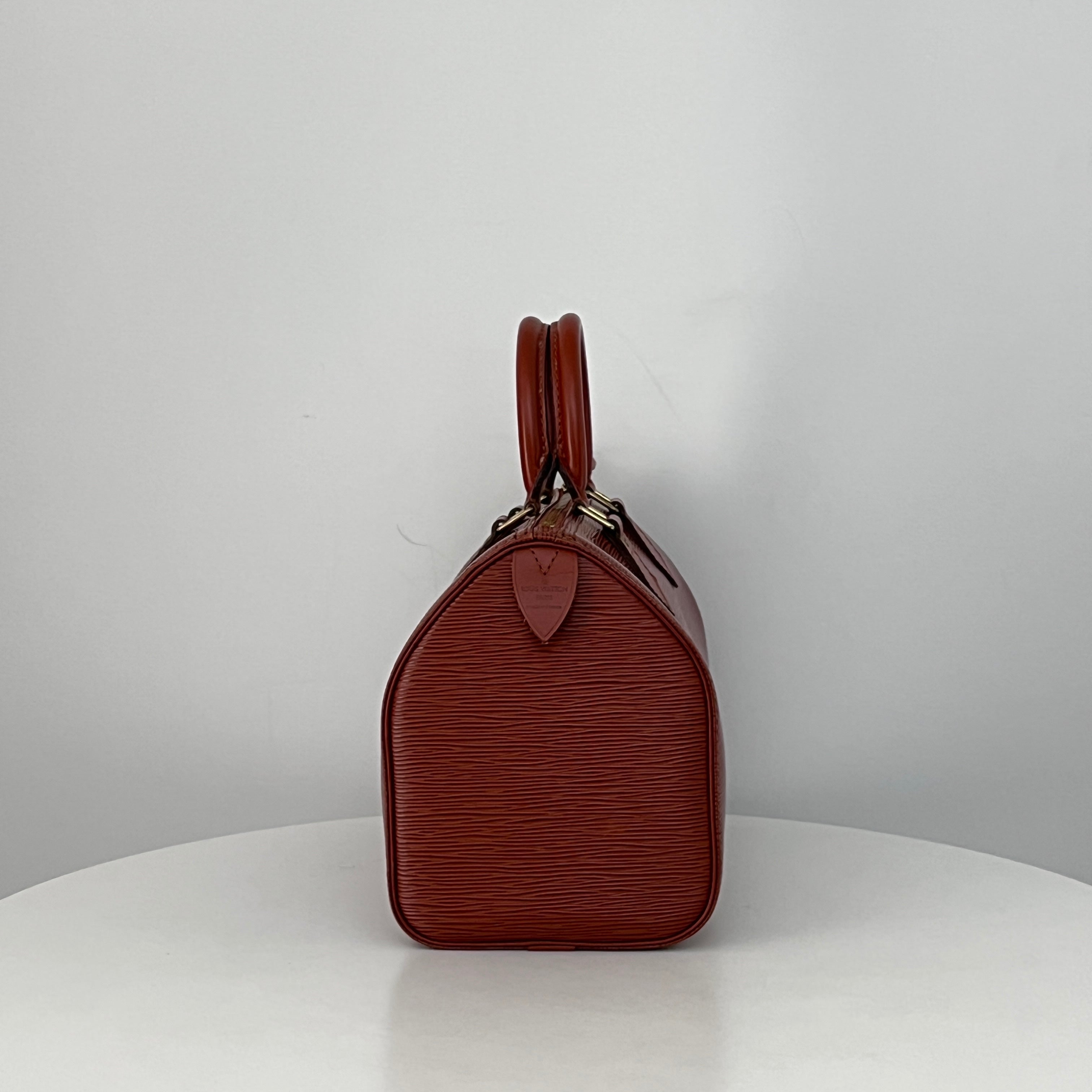 Sac LOUIS VUITTON Speedy 25 cuir épi marron vintage 1994