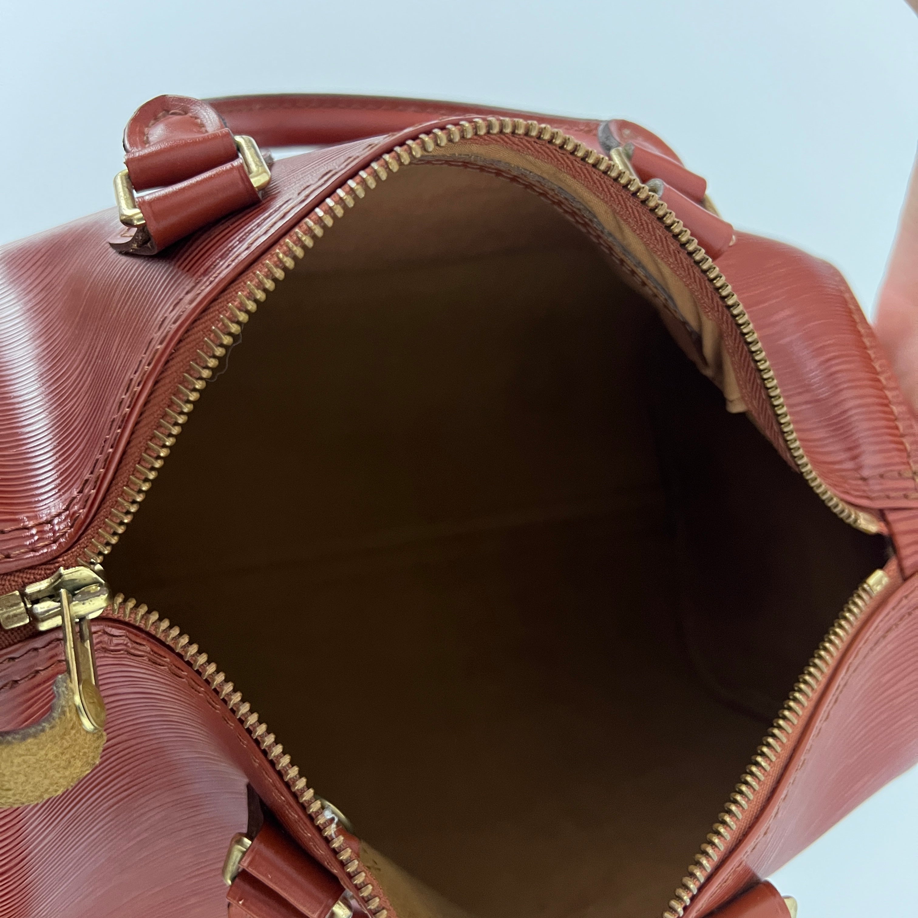 Sac LOUIS VUITTON Speedy 25 cuir épi marron vintage 1994